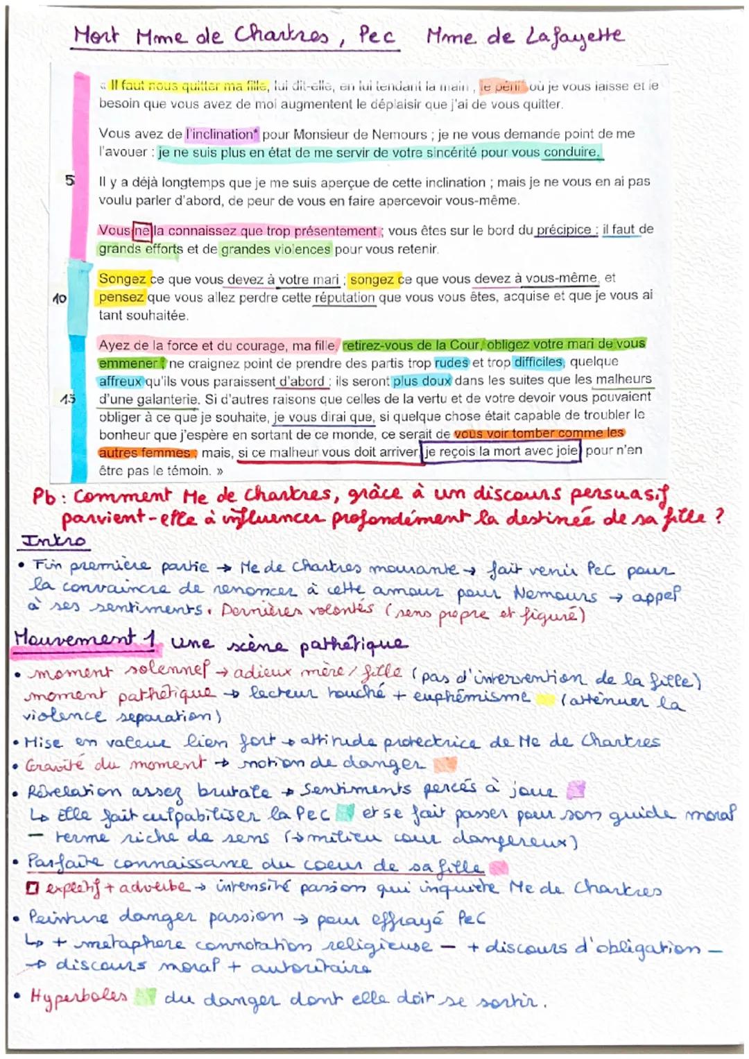 Mort Mme de Chartres,
Mme de Lafayette
«Il faut nous quitter ma fille, lui dit-elle, en lui tendant la main, le périi où je vous laisse et l