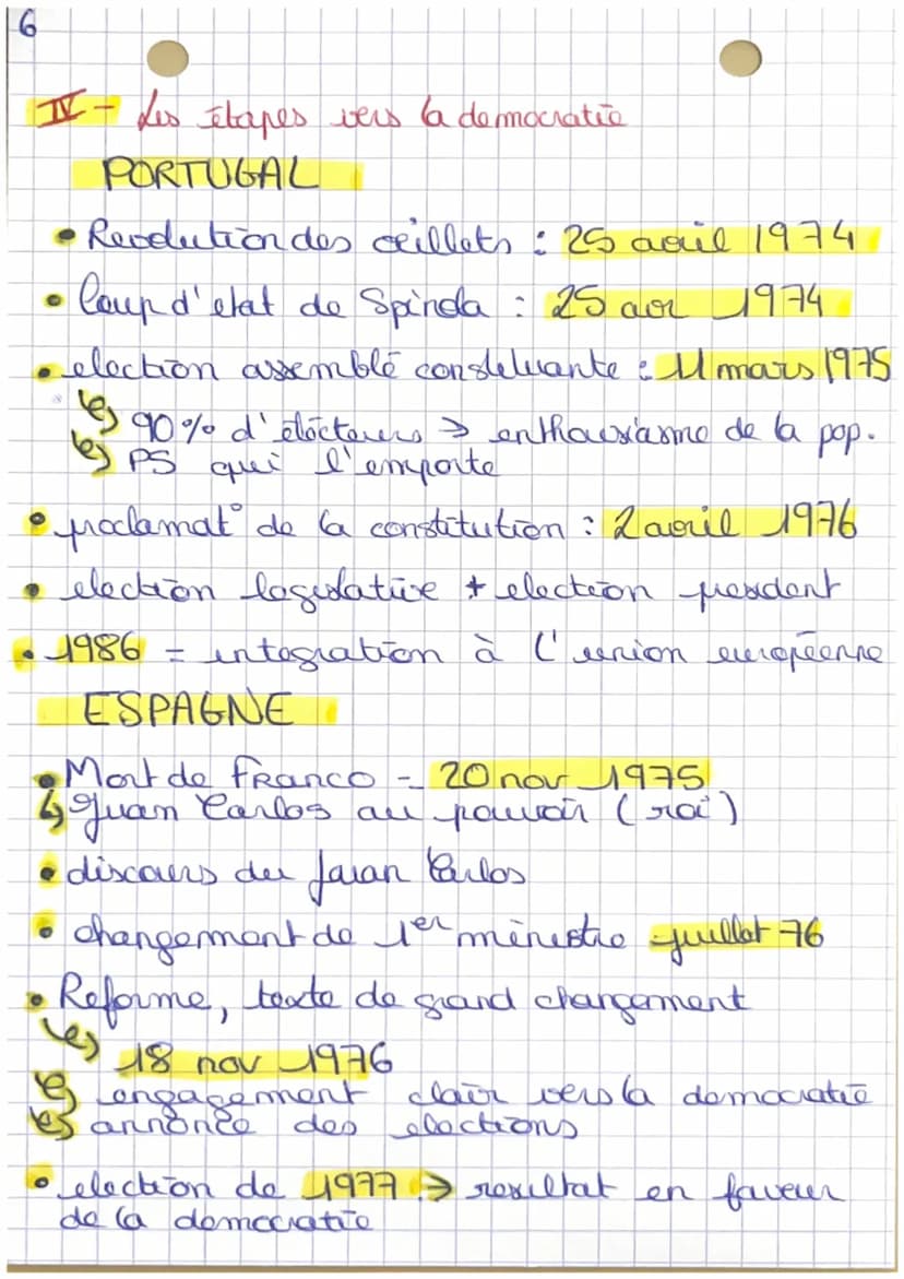 A
40
• H G G S P
4
ESPAGNE - PORTUGAL
D'un regime autoritaire à la democratiê
N-Le contexte
o
Portugal: guerre colonial depuis
4962
O
• Popu