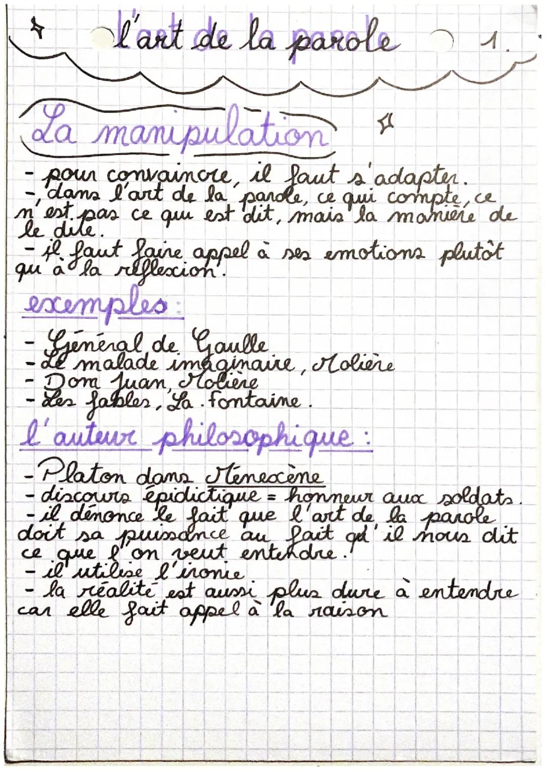 4
La manipulation
pour convaincre, il faut s'adapter.
dans l'art de la parole, ce qui compte, ce
n'est pas ce qui est dit, mais la manière d