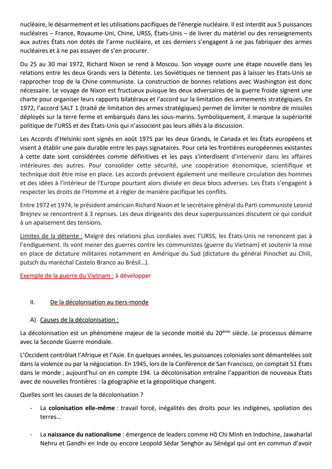 THÈME 2: LA MULTIPLICATION DES ACTEURS INTERNATIONAUX DANS UN MONDE BIPOLAIRE (1945-1970)
COURS 1: La fin de la Seconde Guerre mondiale et l