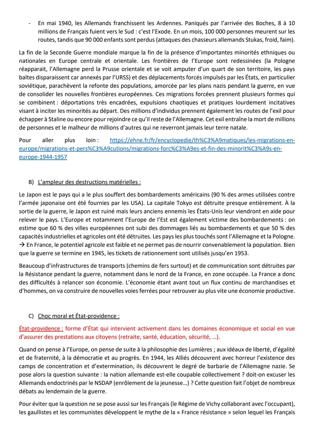 THÈME 2: LA MULTIPLICATION DES ACTEURS INTERNATIONAUX DANS UN MONDE BIPOLAIRE (1945-1970)
COURS 1: La fin de la Seconde Guerre mondiale et l