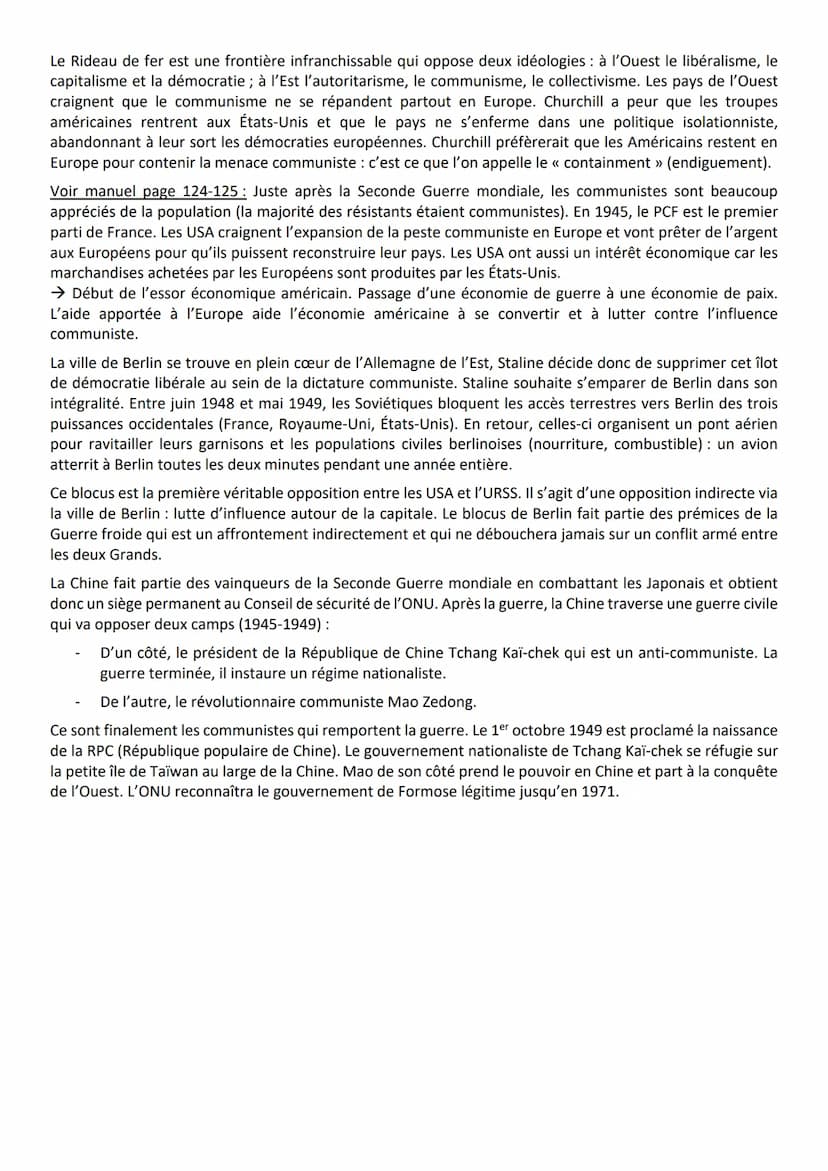 THÈME 2: LA MULTIPLICATION DES ACTEURS INTERNATIONAUX DANS UN MONDE BIPOLAIRE (1945-1970)
COURS 1: La fin de la Seconde Guerre mondiale et l
