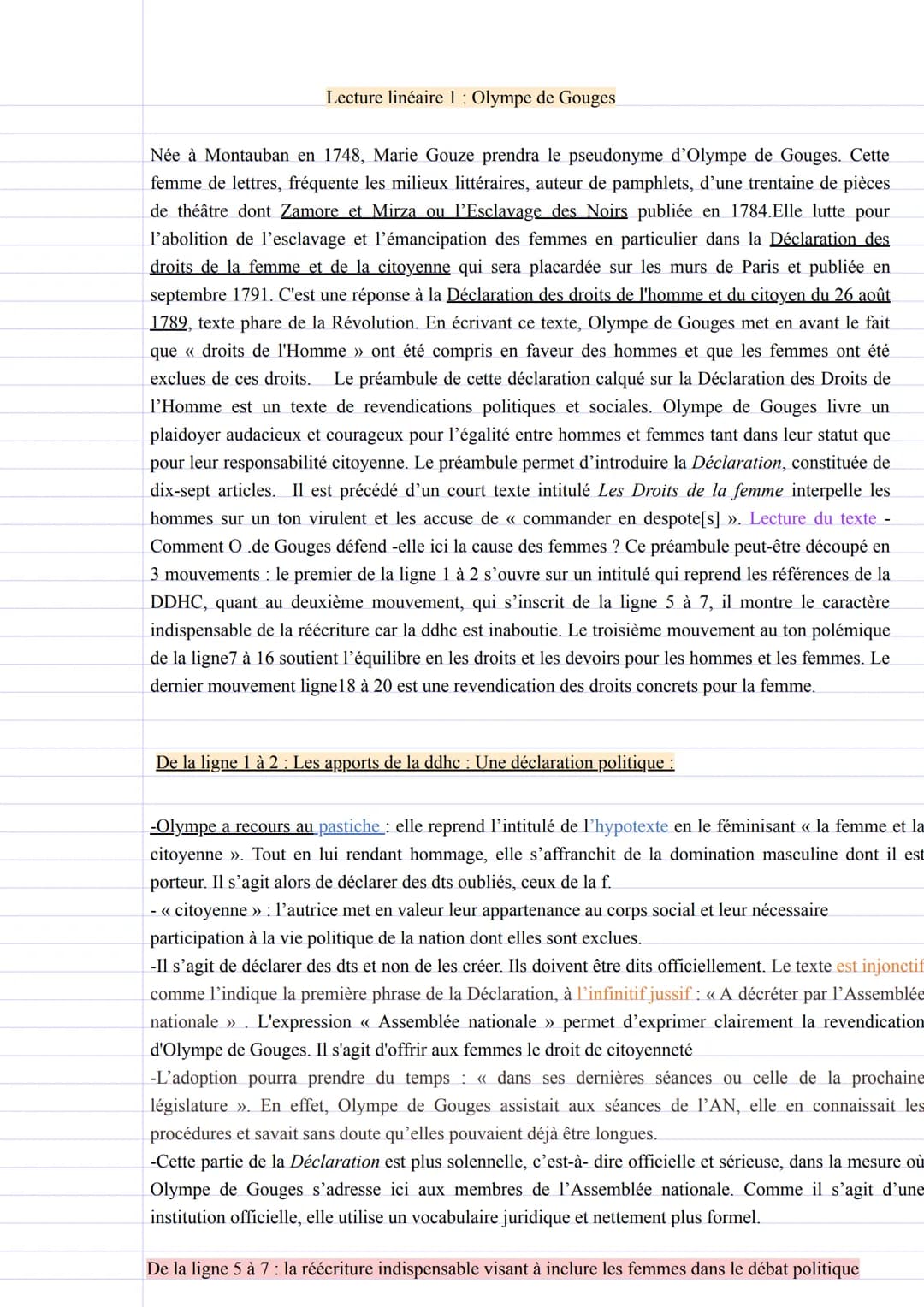 - Les phrases déclaratives jouent sur des procédés d'emphase (d'exagération)en particulier grâce à
l'énumération des groupes nominaux juxtap