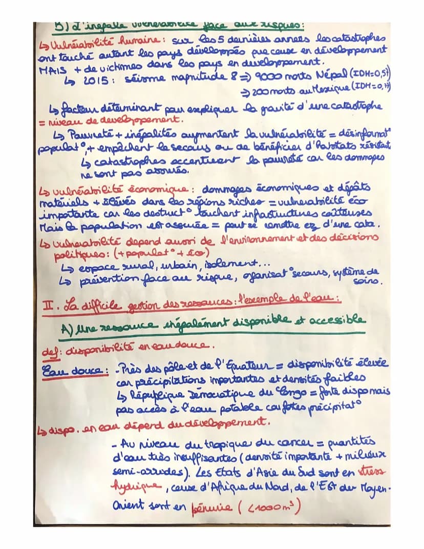 Theme 1, Sociétés et environnements des équillites fragiles,
Chap 1: Les sociétés face aux:
1
ux risques
Risques et pestion des ressouces da