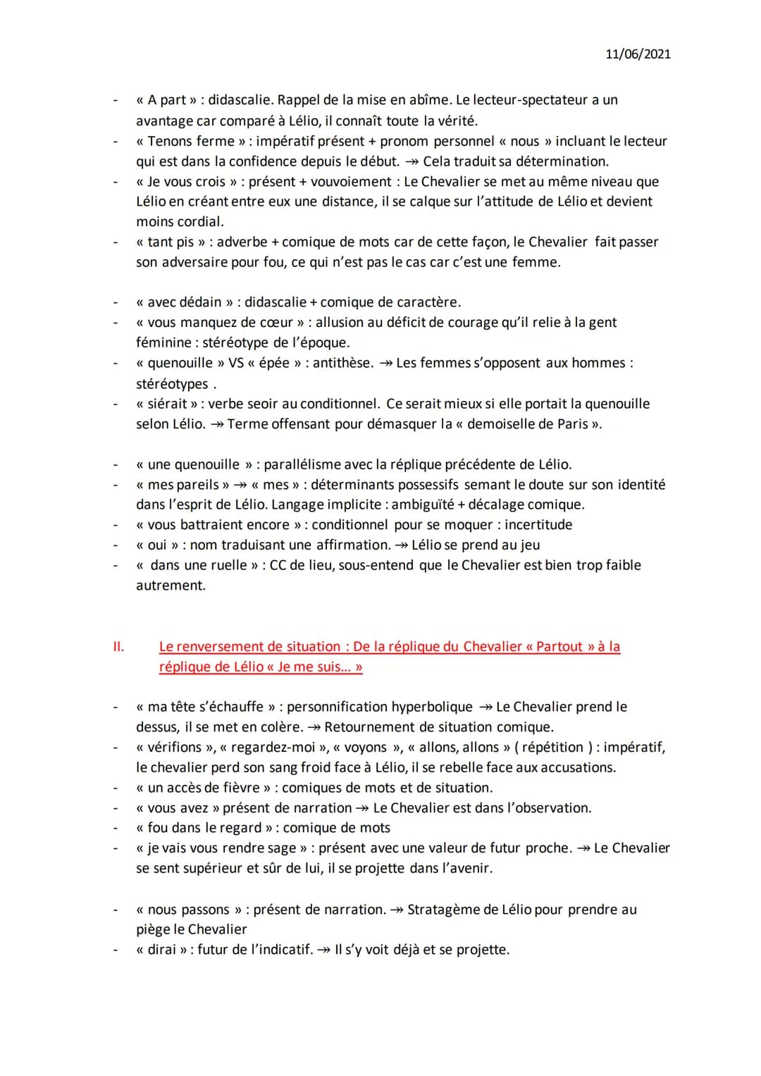 ●
Introduction :
Marivaux s'est illustré au théâtre dans le genre de la comédie. Il s'y livre à une fine
analyse de la nature humaine et du 