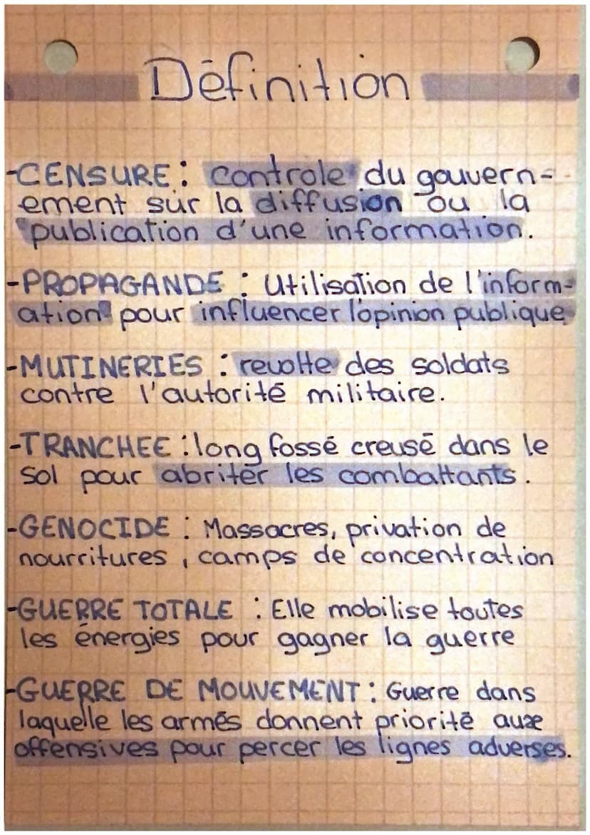 Civils et Militaires dans la
Première Guerre Mondiale
I. 1914-1918 L'Europe au coeur
A Pourquoi ce conflit?
des affrontements
CONTEXTE MONDI