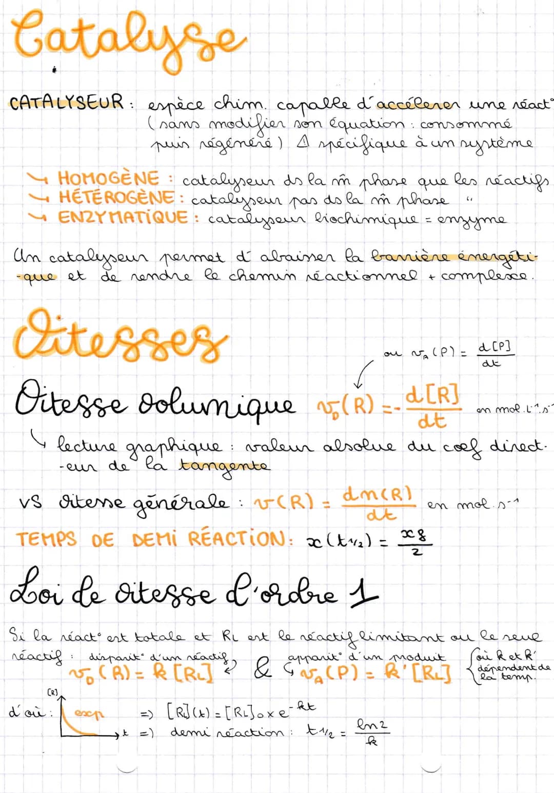 27101123
cinétique
ле
CHIMIQUE
Suivi d'une réaction
QUANTITATIF: par titrage, conductance, absorbance /
spectrophotométrie, pH métrie....
QU