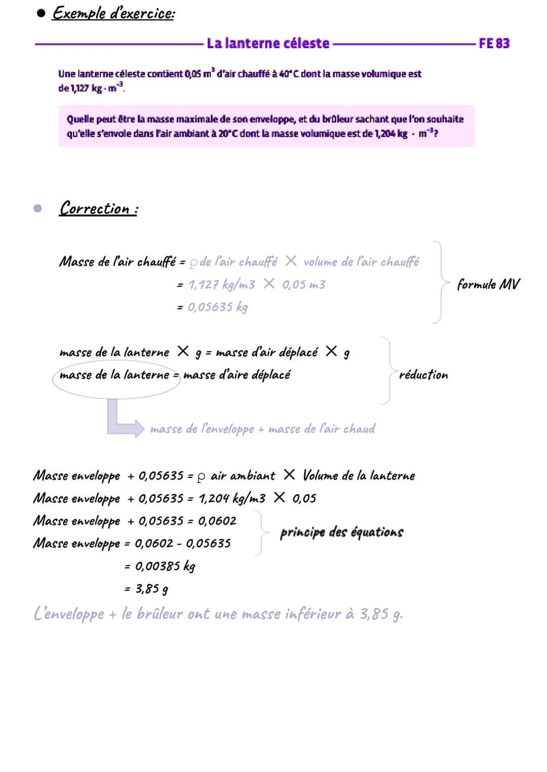 
<p>Le principe de la force d'Archimède stipule qu'un corps plongé dans un fluide (liquide ou gaz) subit de la part de ce dernier une force 