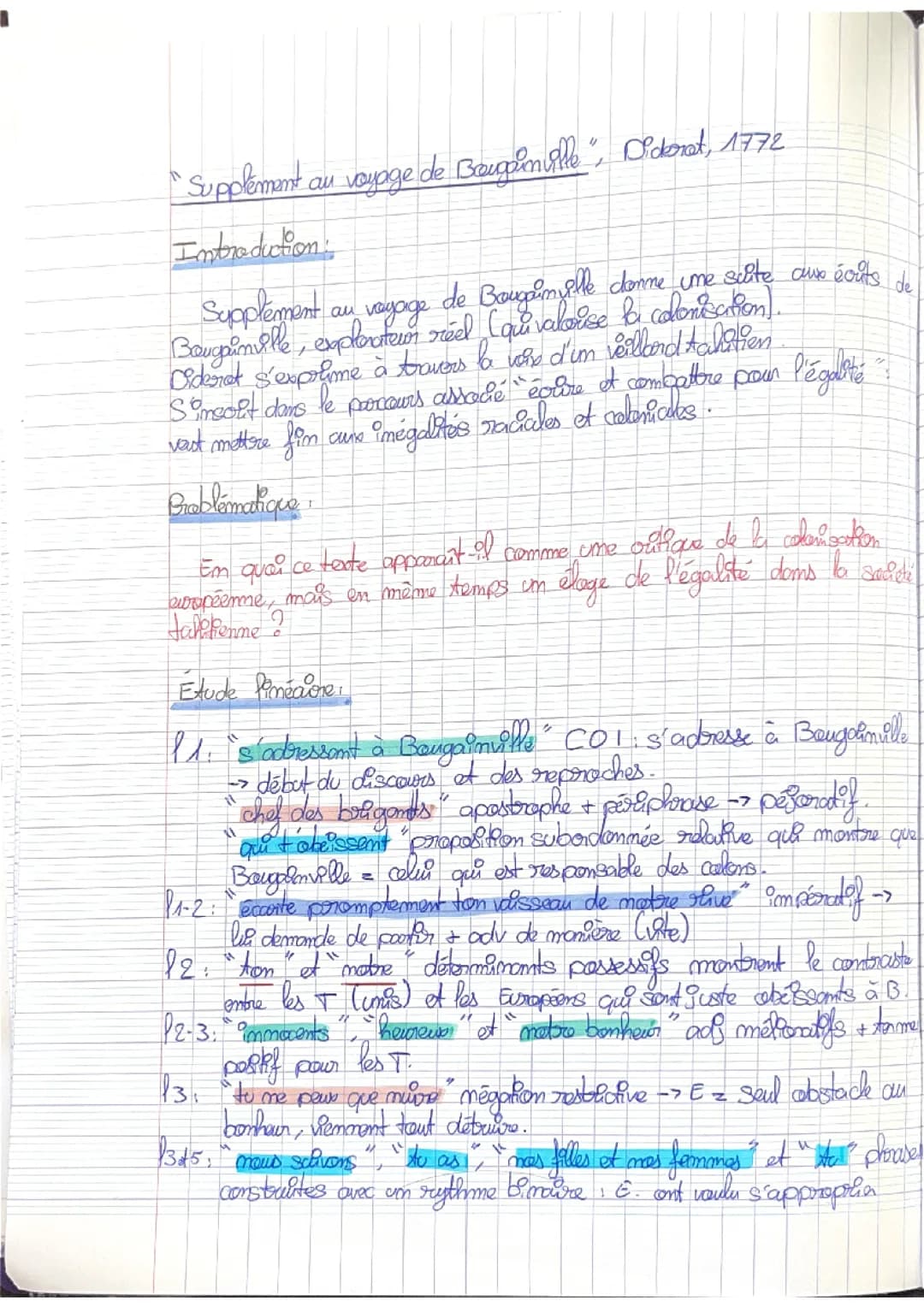 supplément au voyage de bougainville