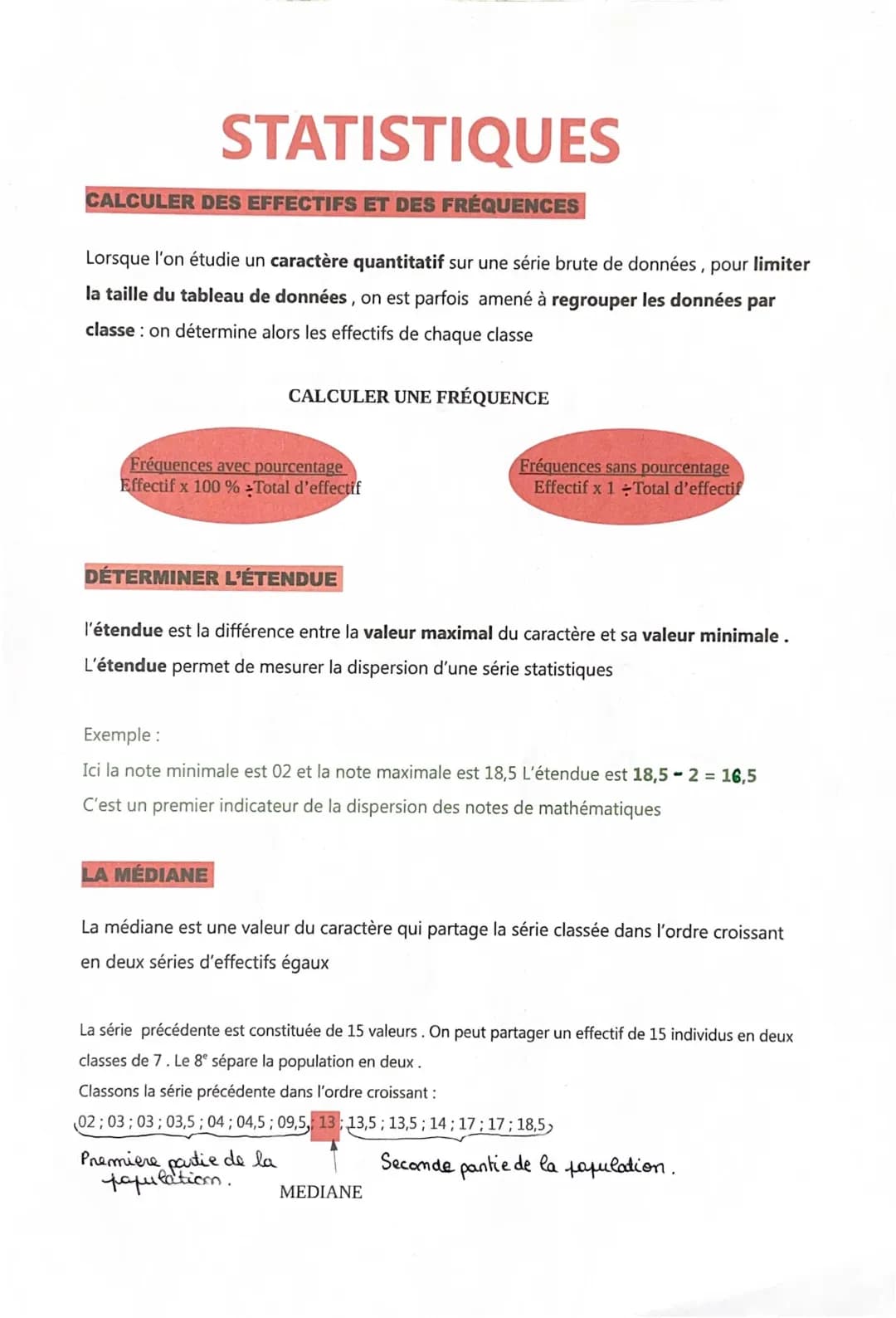 Les Statistiques 