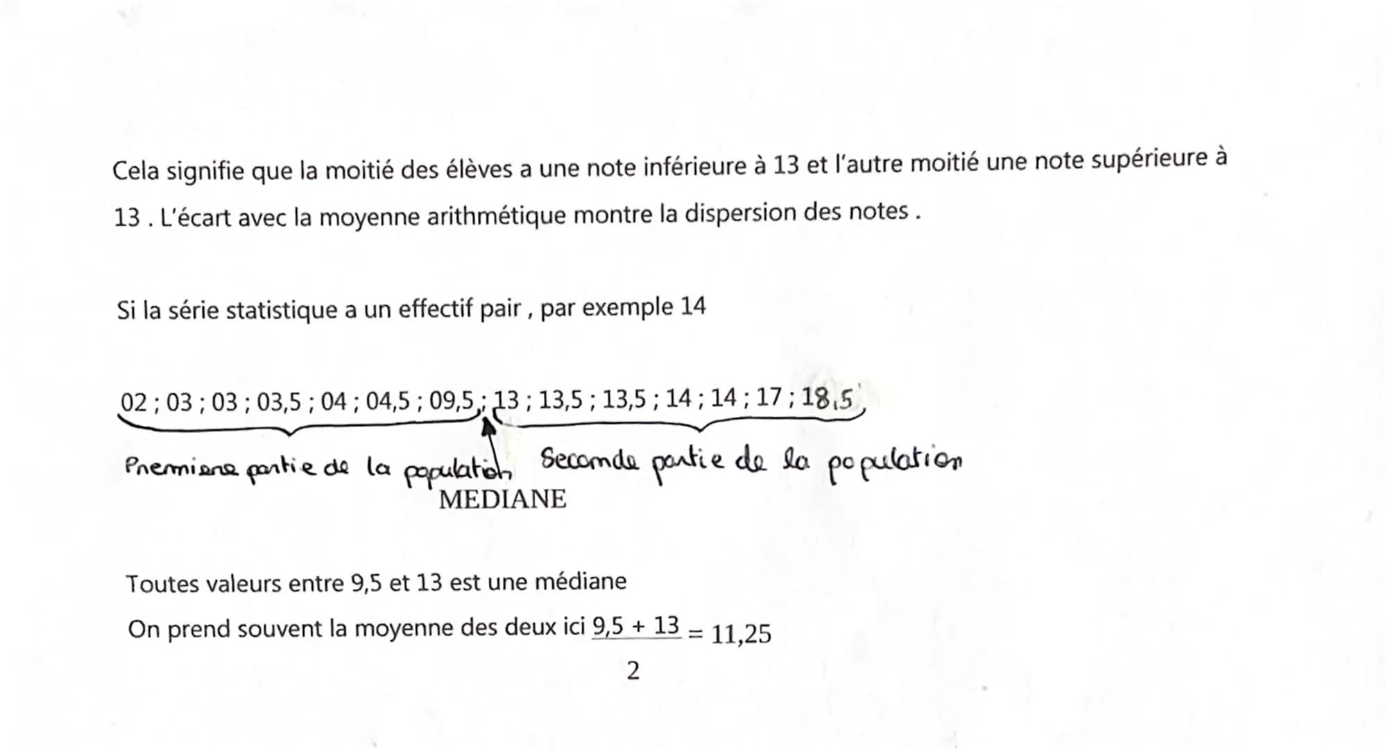 STATISTIQUES
CALCULER DES EFFECTIFS ET DES FRÉQUENCES
Lorsque l'on étudie un caractère quantitatif sur une série brute de données, pour limi