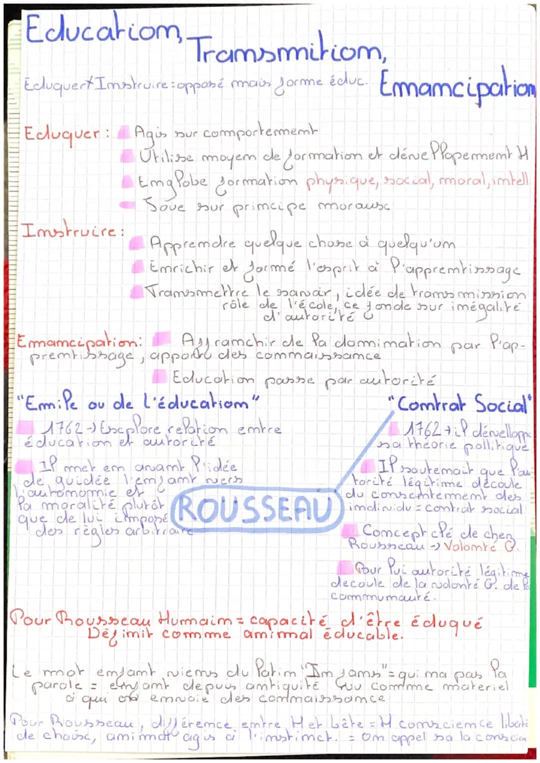 Education_
Eduquert Imstruire : opposé mais forme
Edluquer: Agis
Tramsmiliom,
Instruire:
nur comportement
Utilise moyen de formation et cérv