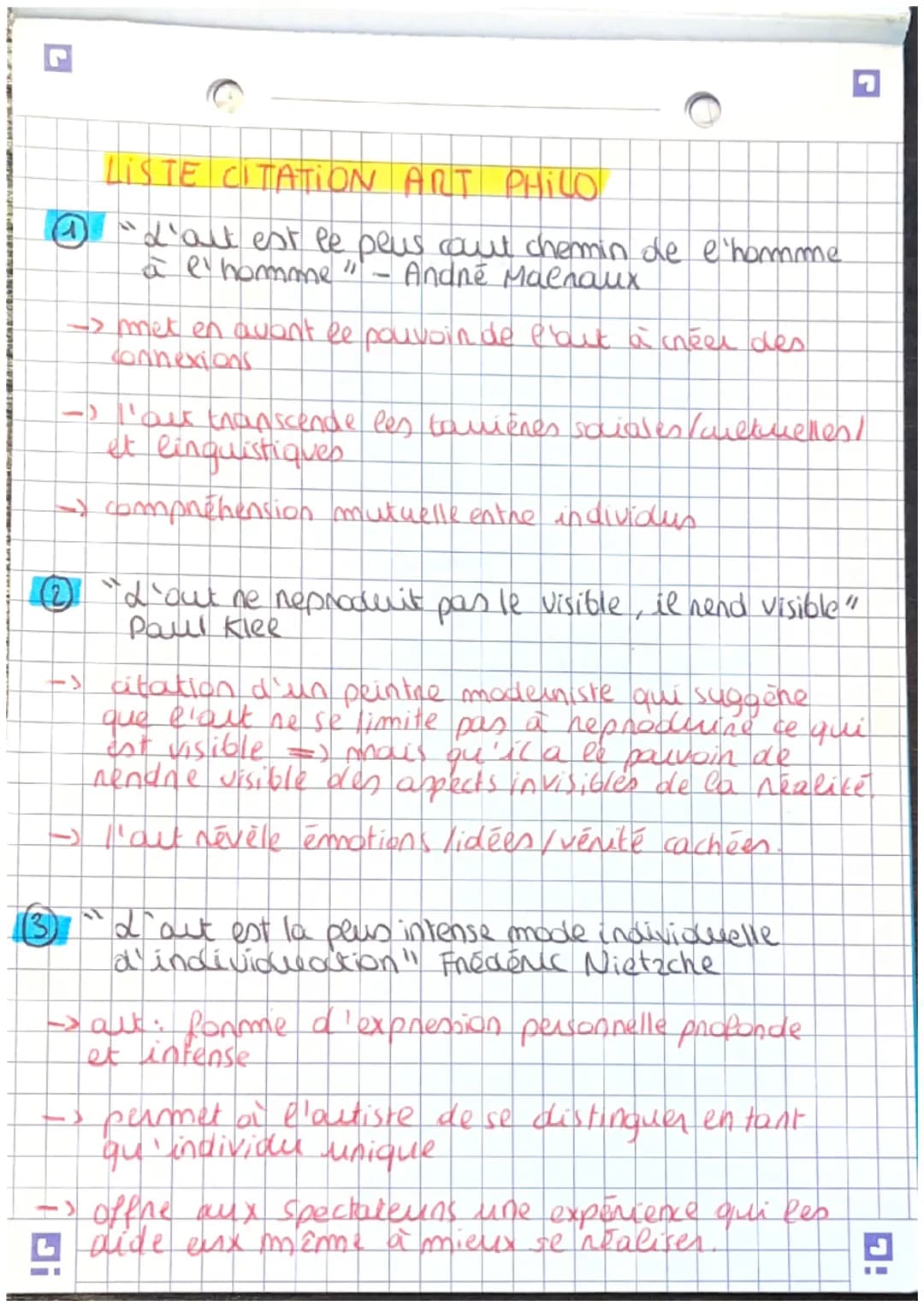 KEINECROMOTI
L'ART - FICHE PHILO NUMERO
INTRODUCTION
->L'ART manifeste Re désin humain de créen
du beau
dep exacte: expression creative de l