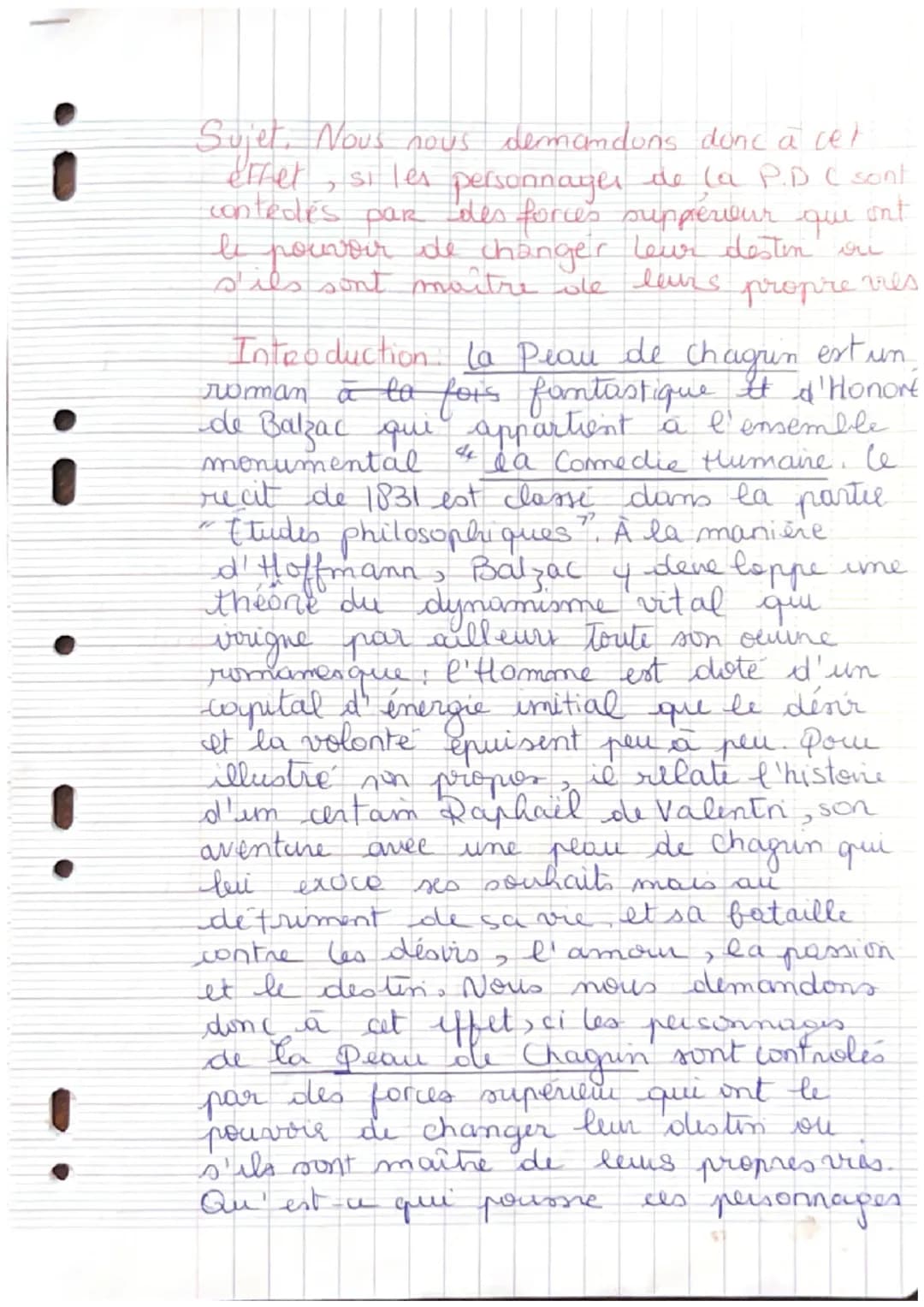 a
Sujet, Nous nous demandons donc à cet
effet, si les personnages de la P.D C sont
contedes par des forces supperieur qui ont
le pouvoir de 