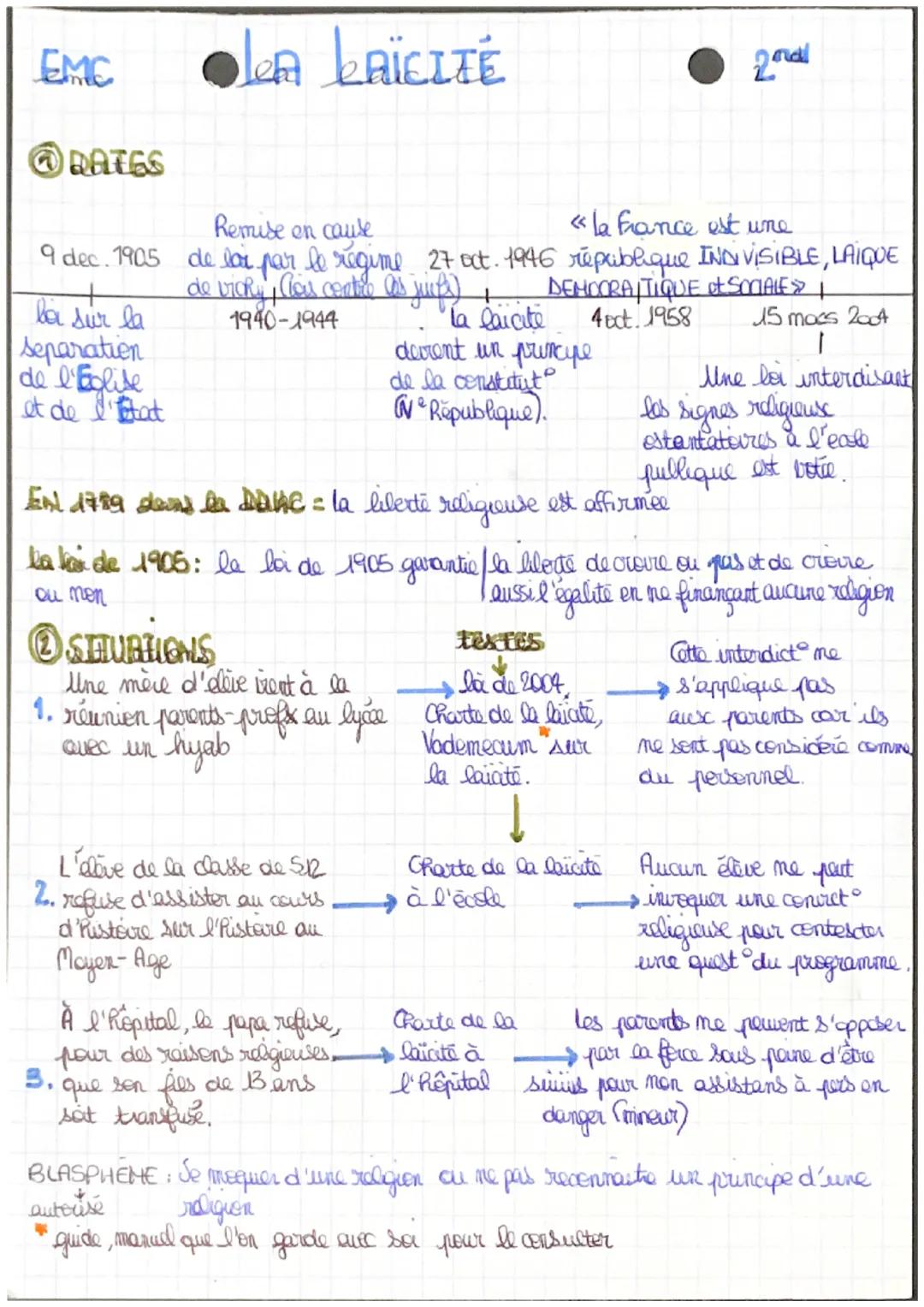 EMC
Olen kaÏCITE
2nd
O RATES
9 dec. 1905 de lai par le régime 27 oct. 1946 république INDIVISIBLE, LAIQUE
<la france est une
DEMOORAITIQUE O