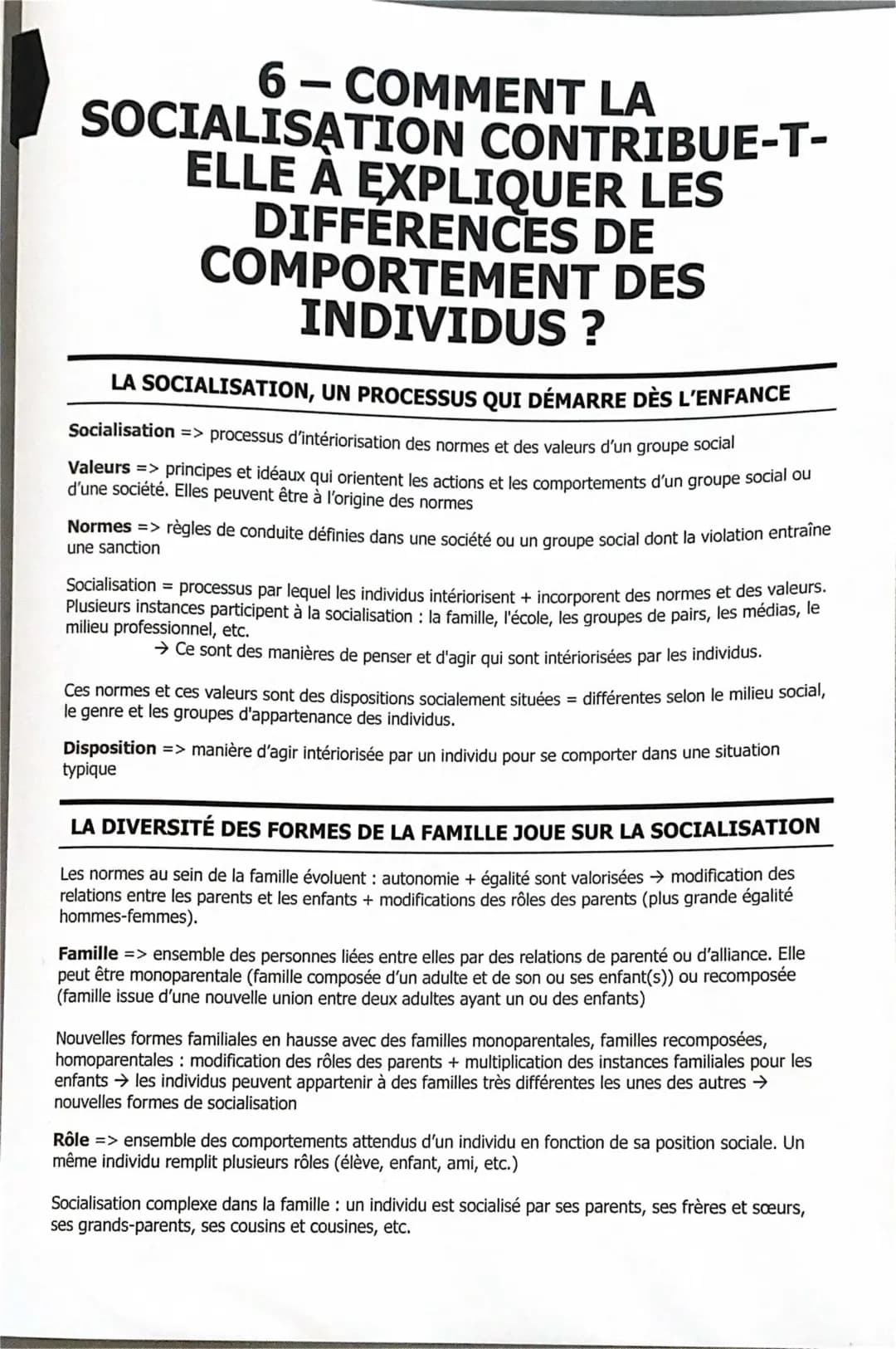 SES spe - différences de comportement des individus
