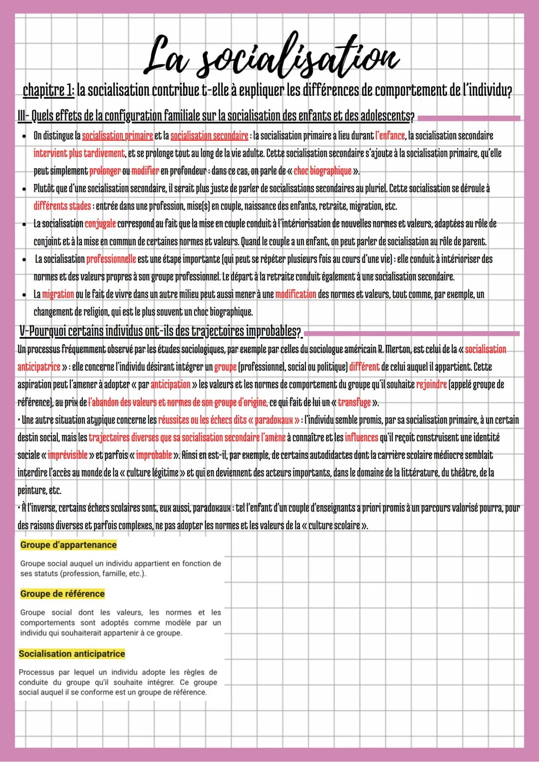 La socialisation
chapitre 1: la socialisation contribue t-elle à expliquer les différences de comportement de l'individu?
Introduction
Si no