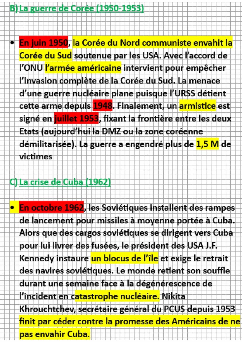 LA GUERRE FROIDE : UN NOUVEL
ORDRE INTERNATIONAL
(1/2)
lº/Les origines de la guerre froide
A)Deux grandes puissances concurrentes
La Guerre 