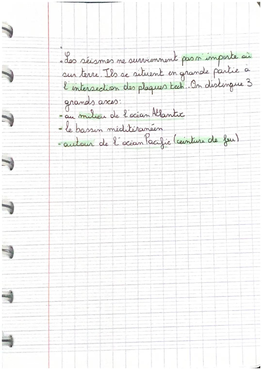 # géographie

Les Seismes:

*   un aléa : c'est un phénomène naturel, +/-
probable sur un espace donné.
*   une catastrophes c'est l'accompl