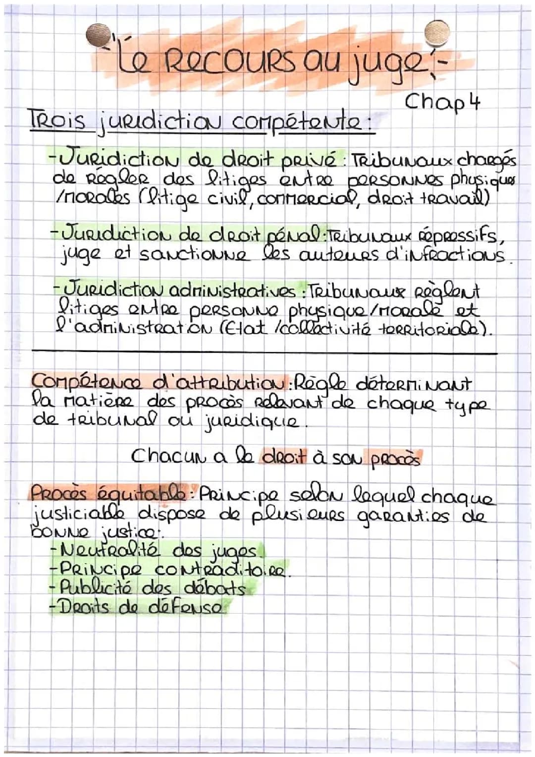Le recours au juge 