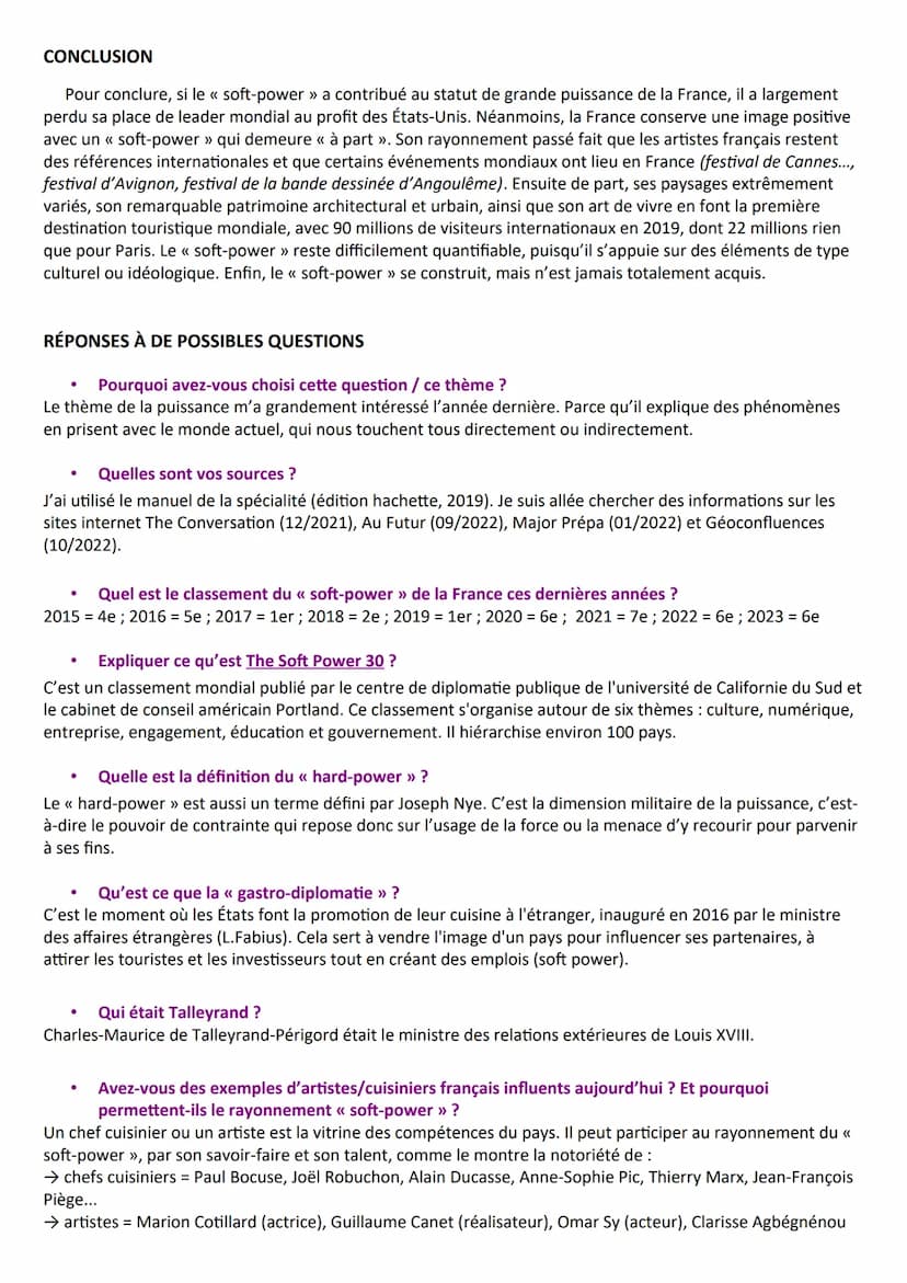 Sujet : Le « soft-power » français reste-t-il influent?
INTRODUCTION
Mi mai 2023, E.Macron a accueilli 200 patrons de multinationales étrang