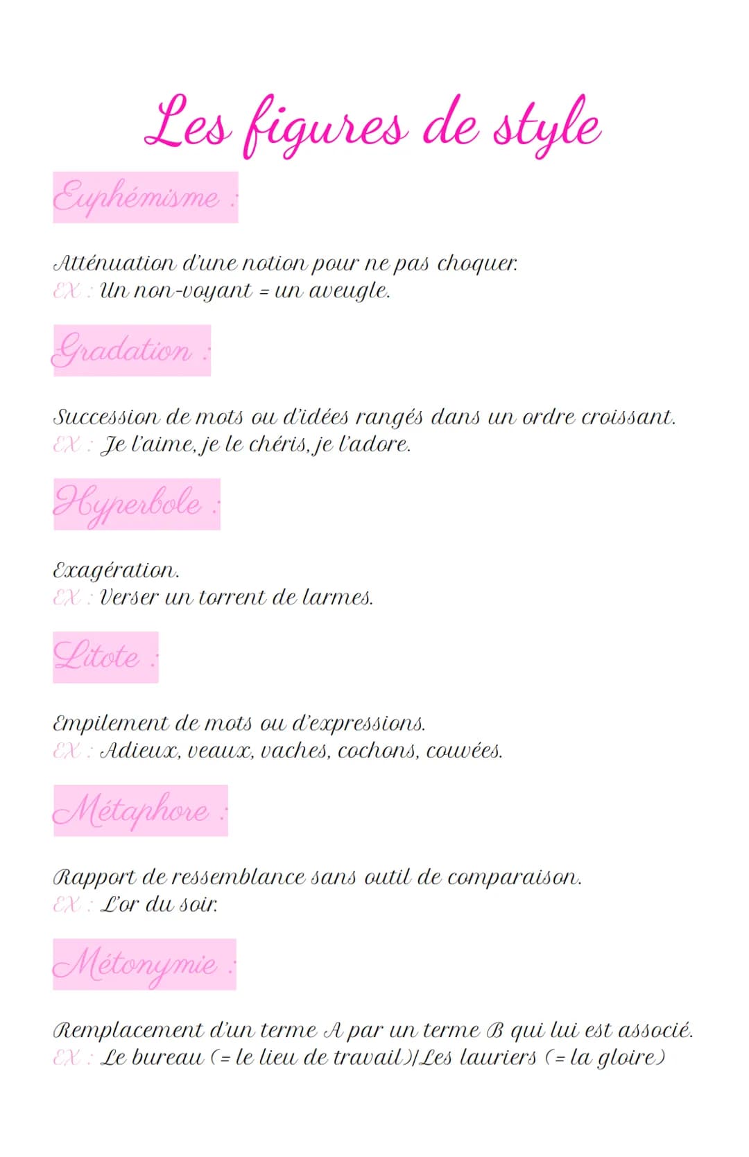 Les registres
Le registre lyrique:
Expression des sentiments personnels
Champ lexical des émotions, des sentiments
Interjection, points de s