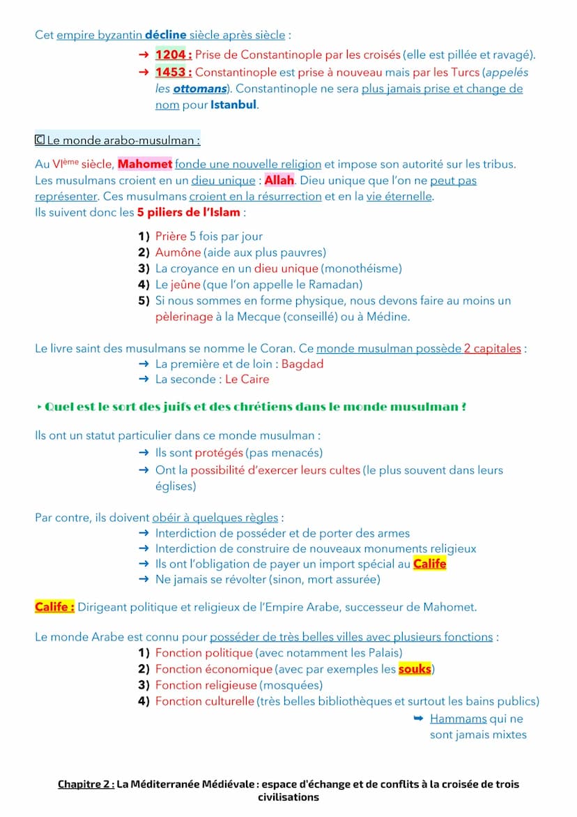
<p>La méditerranée médiévale voit la présence de 3 entités (3 empires) :</p>
<h2 id="loccidentchrtien">L'occident chrétien</h2>
<p>La féoda