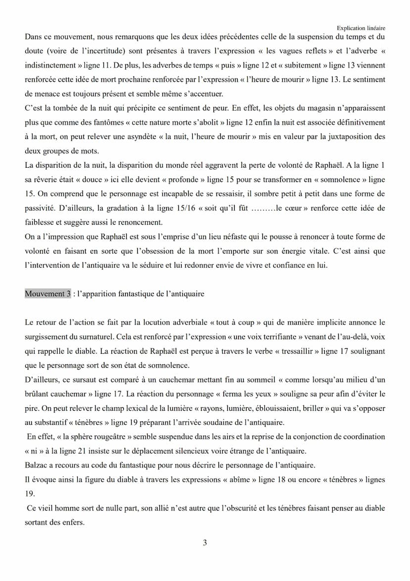 Objet d'étude ¾ : Le Roman et le récit du Moyen Âge au XXIe siècle
Honoré de Balzac, La Peau de chagrin / parcours : Les romans de l'énergie