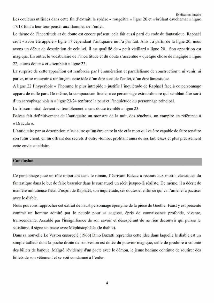Objet d'étude ¾ : Le Roman et le récit du Moyen Âge au XXIe siècle
Honoré de Balzac, La Peau de chagrin / parcours : Les romans de l'énergie