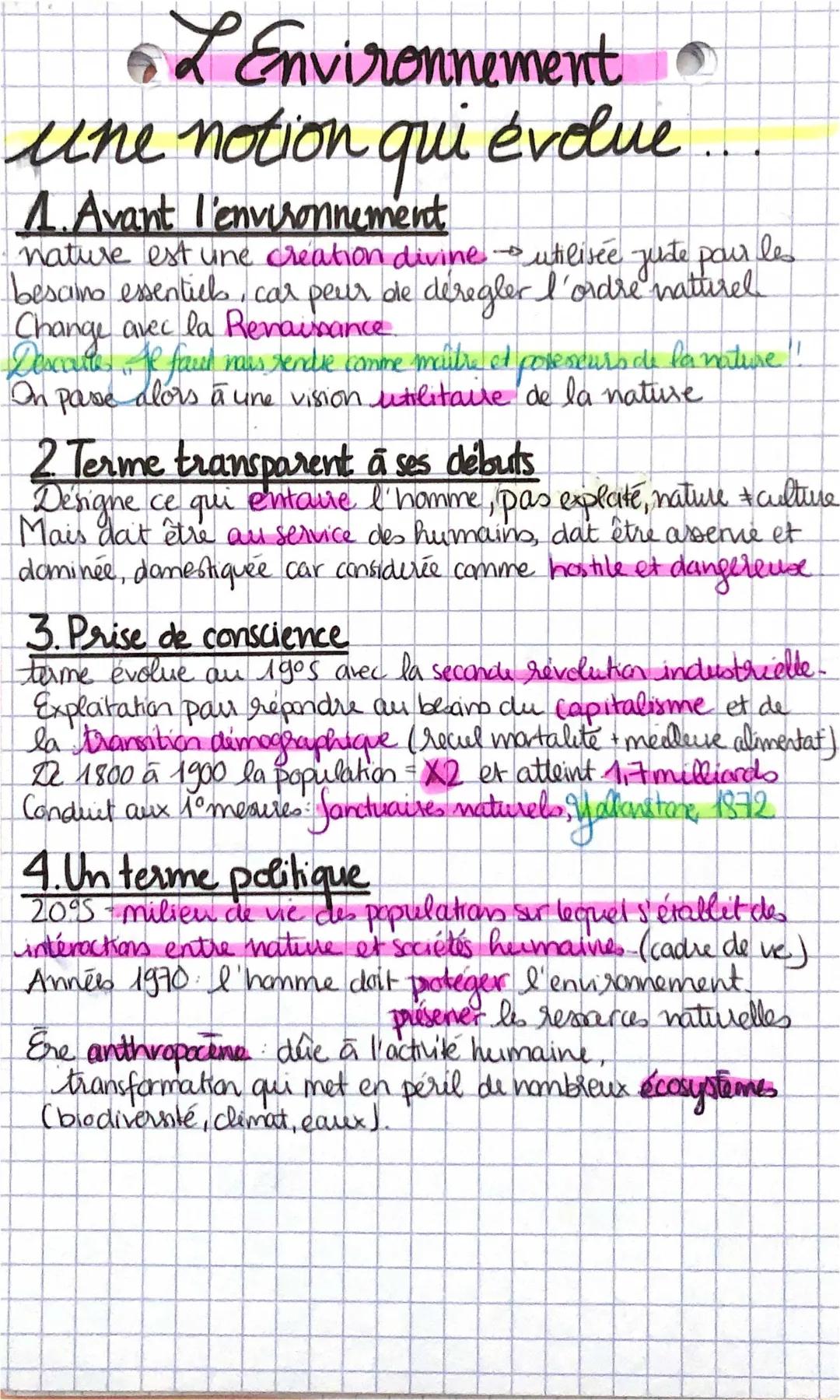 Tout sur l'Environnement: Définitions et Protection (1/2)