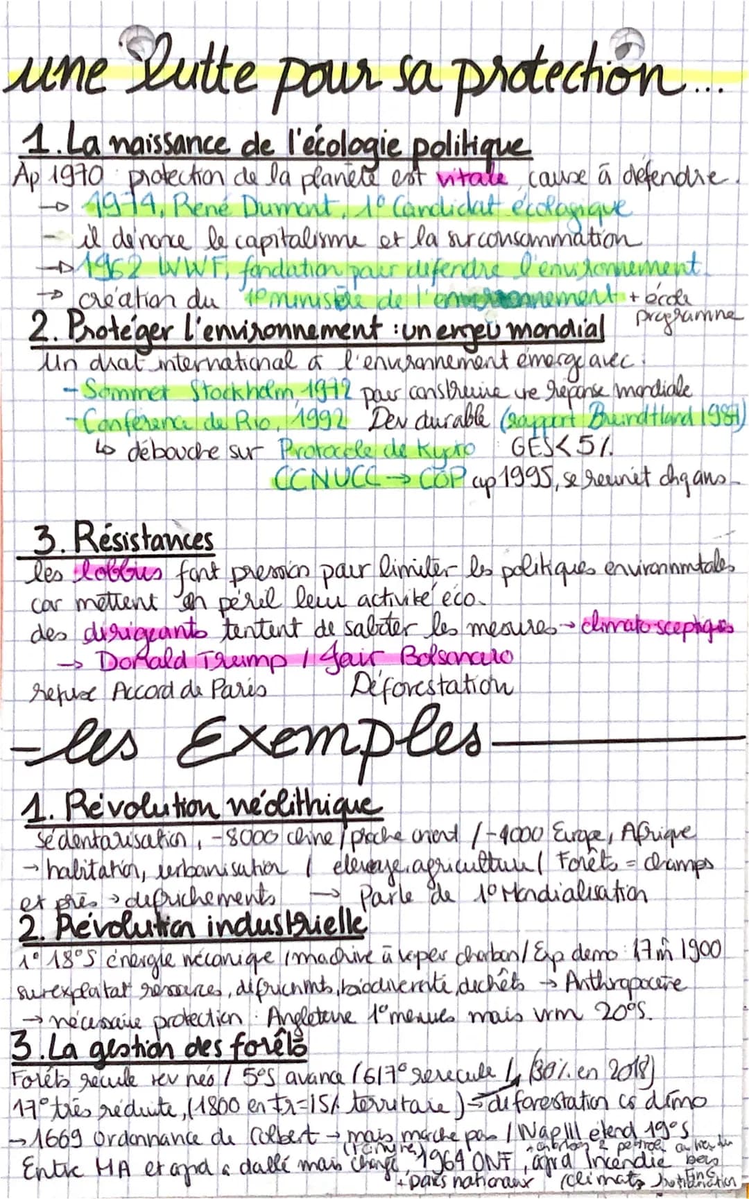 L Environnement
une notion qui évolue
1. Avant l'environnement
nature est une creation divine utilisée juste pour les
bescimo essentiels, ca