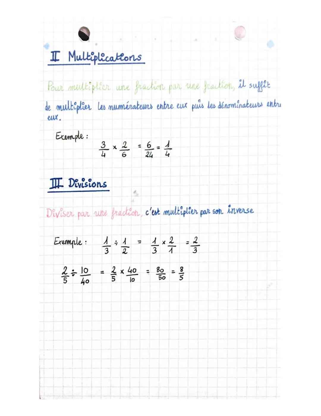 5FRACTIONS

numerateur
denominateur

NUAGE
DEMON

I Additions & Soustractions

A. Si les fractions ont le même dénominateur, on additton-
(o