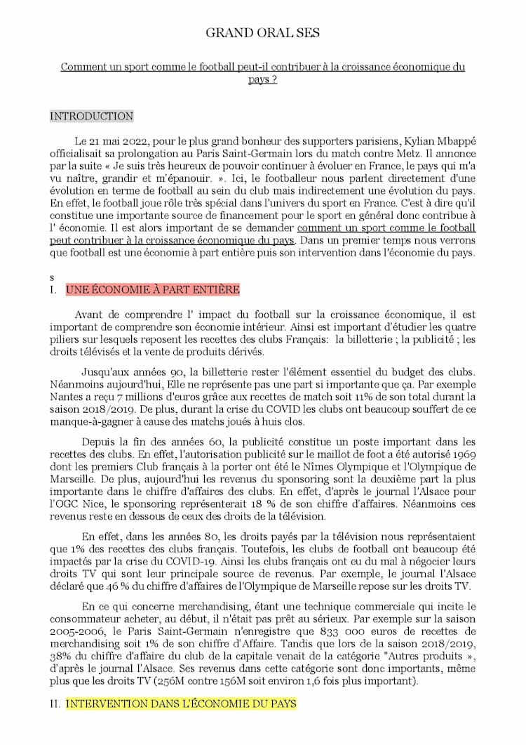 Know grand oral SES foot/croissance économique : thumbnail