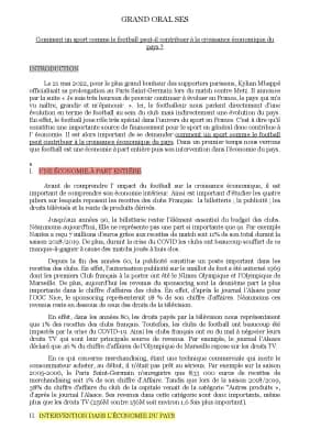 Know grand oral SES foot/croissance économique : thumbnail