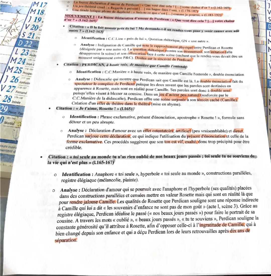 ce
112 PRANGAs
En 13 BAC
2-
$14
D 15
16
M17
M18
19
20
21
TEXTE n°2 p.96-98
Commentaire linéaire, extrait de l'acte III, scène 3
INTRODUCTION