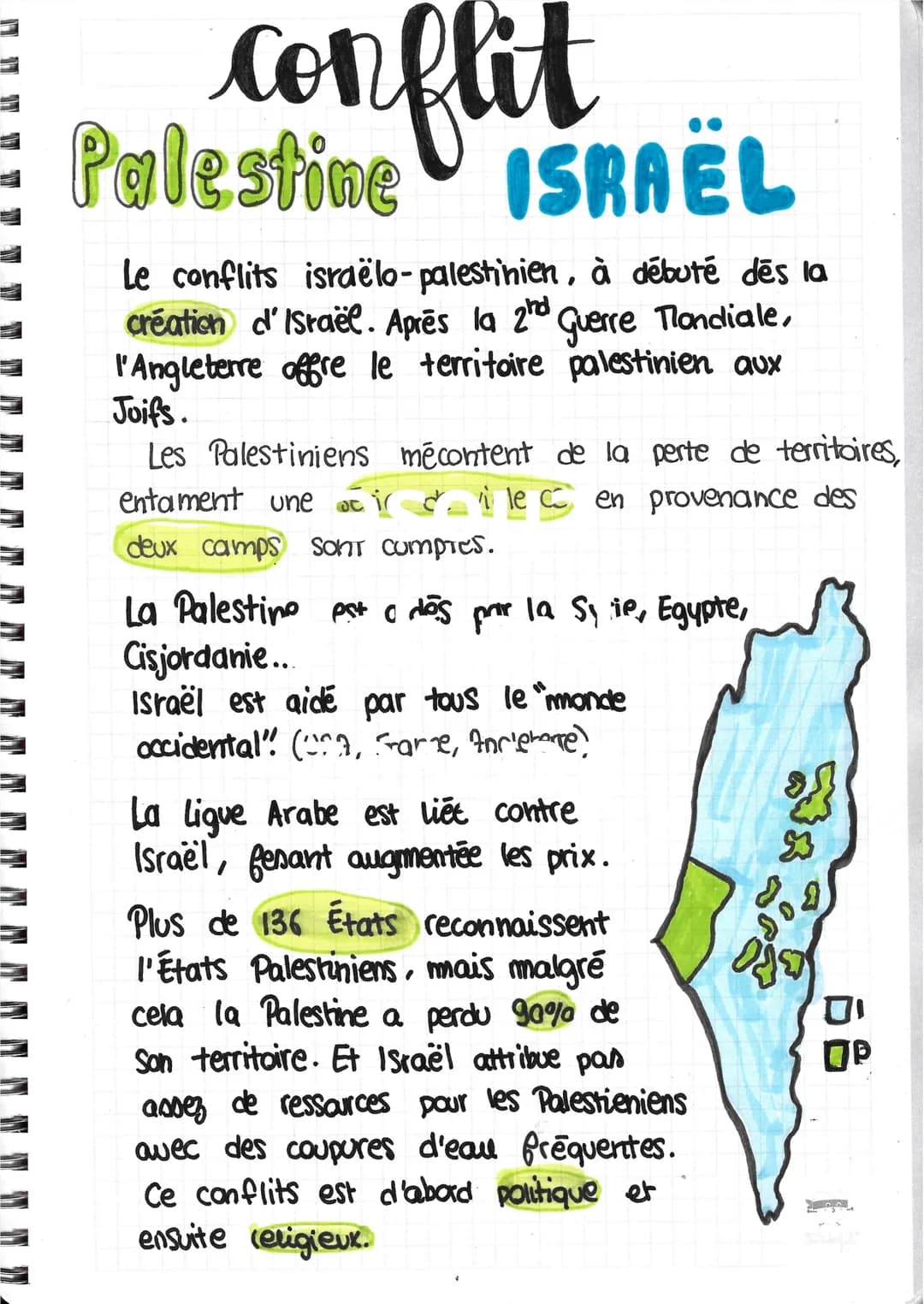 conflit
Palestine
ISRAËL
Le conflits israëlo-palestinien, à débuté des la
création d'Israël. Après la 2hd querre Thondiale,
l'Angleterre off