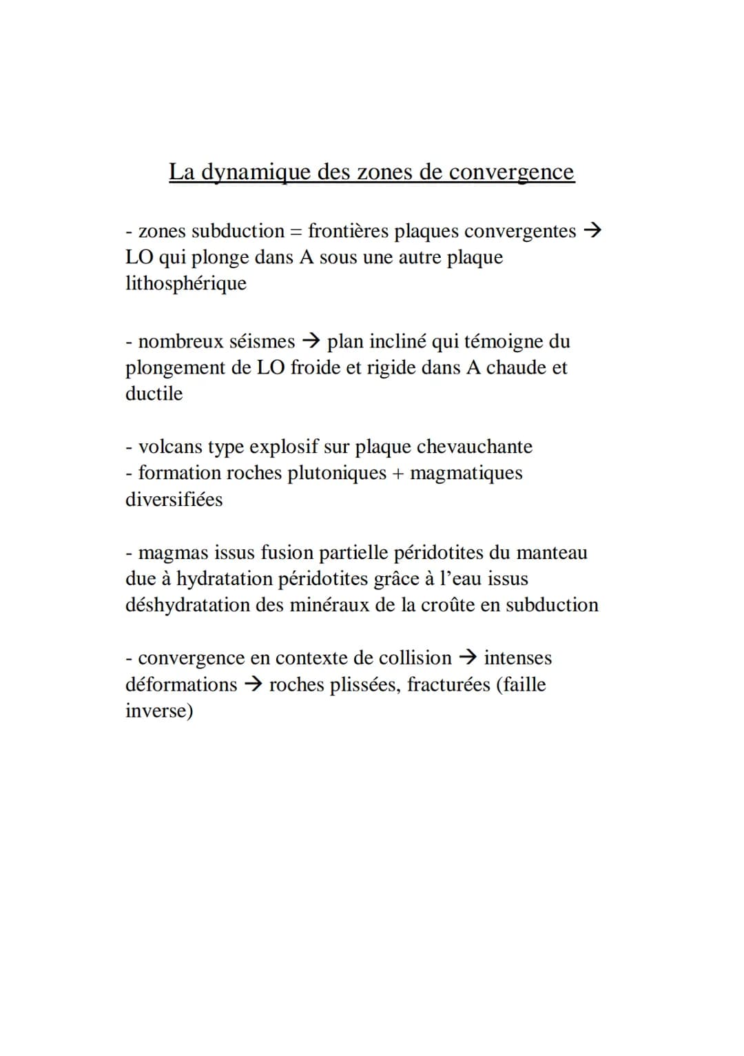 La structure du globe terrestre
- répartition bimodale altitudes → contraste de relief entre
océans et continents
roches de la CO = basalte 