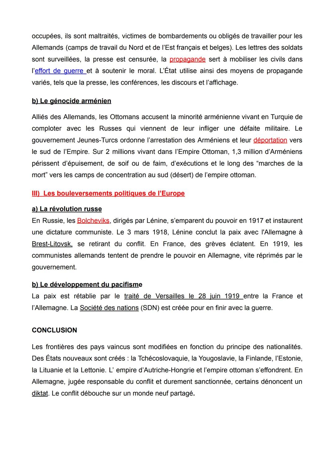 Thème 1: Histoire L'Europe, un théâtre majeur des guerres totales (1914-1945)
Séquence 1: Civils et militaires dans la Première Guerre mondi