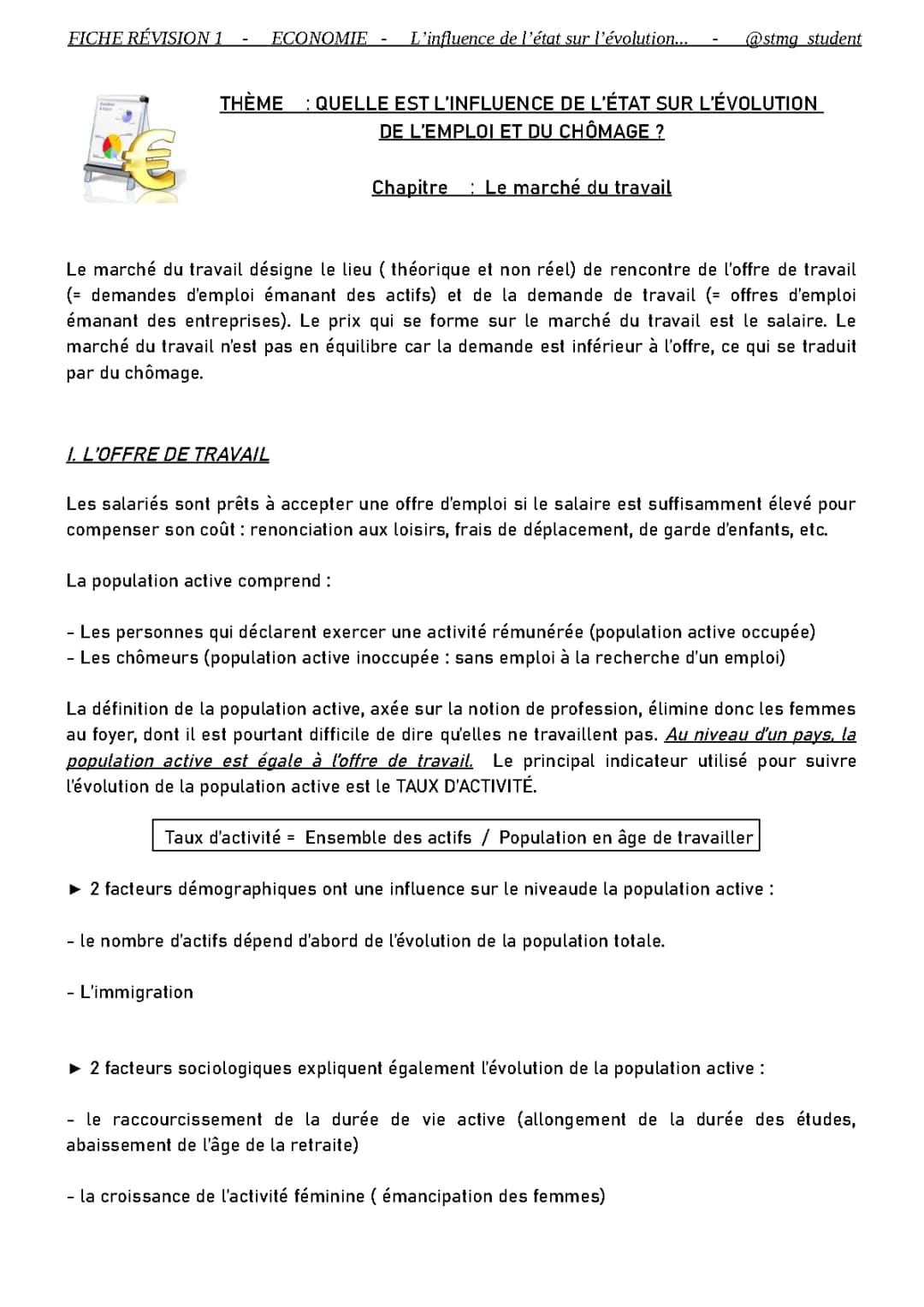 Comprendre le marché du travail en économie