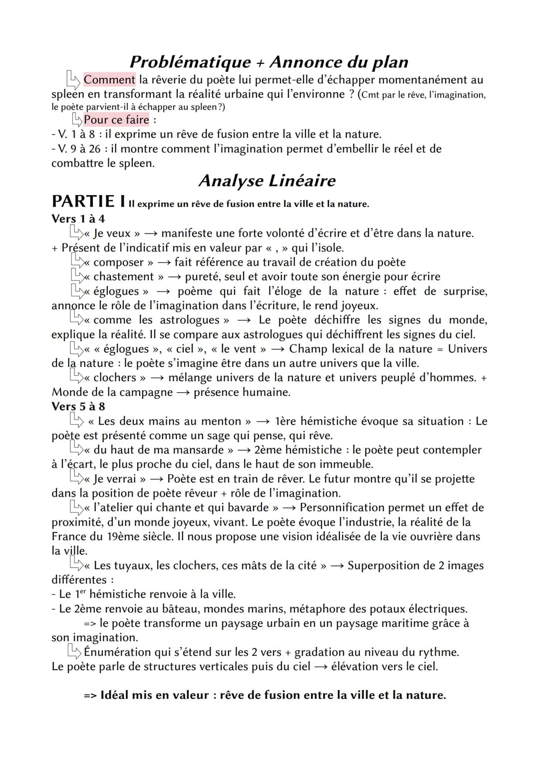 Fiche Baudelaire - Paysage
Introduction
Charles Baudelaire = Poète du 19ème siècle, représentant d'une modernité
poétique. Sa poésie = hérit