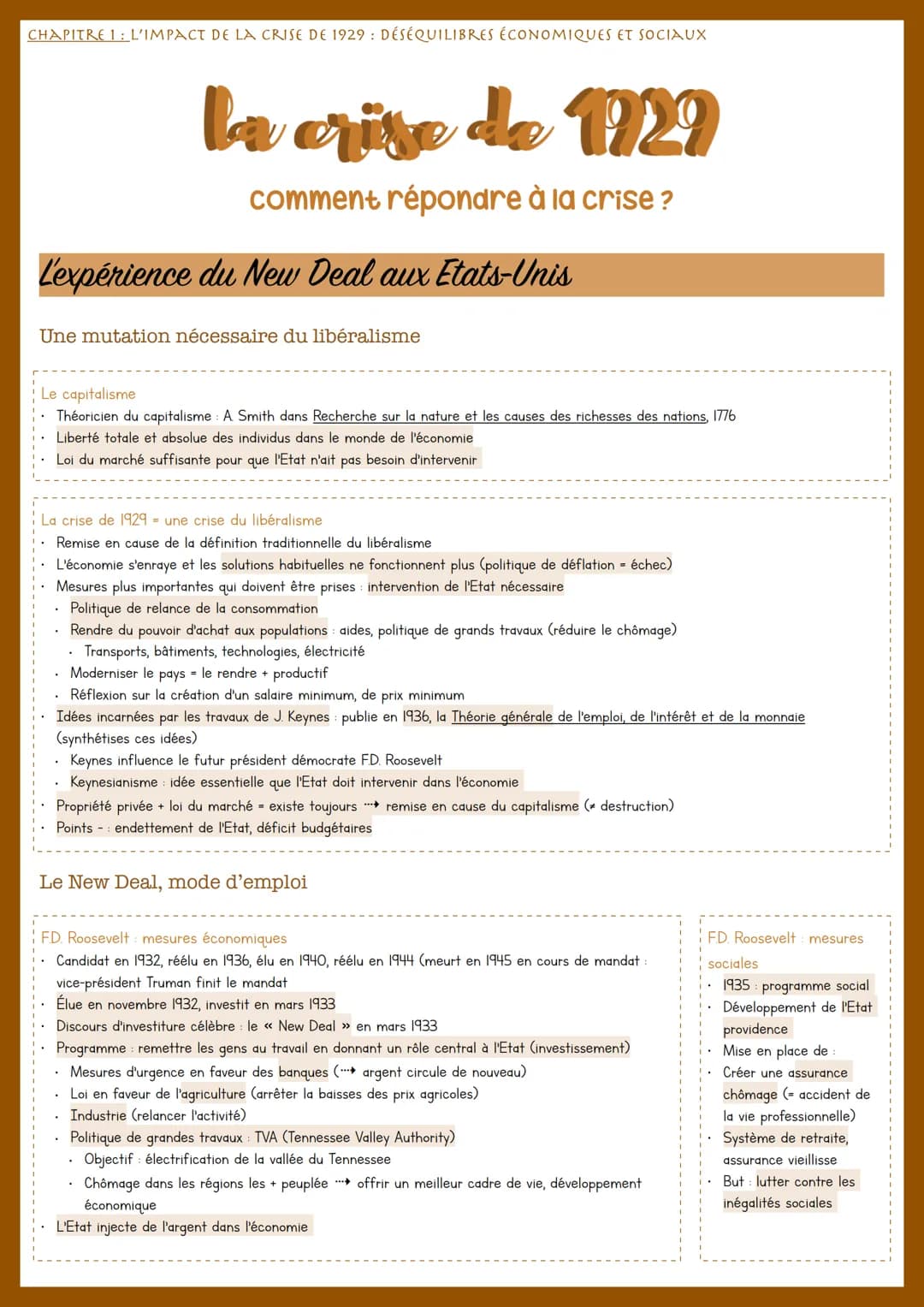 CHAPITRE 1: L'IMPACT DE LA CRISE DE 1929: DÉSÉQUILIBRES ÉCONOMIQUES ET SOCIAUX
Croissance économique
Augmentation annuelle du PIB
Ensemble d