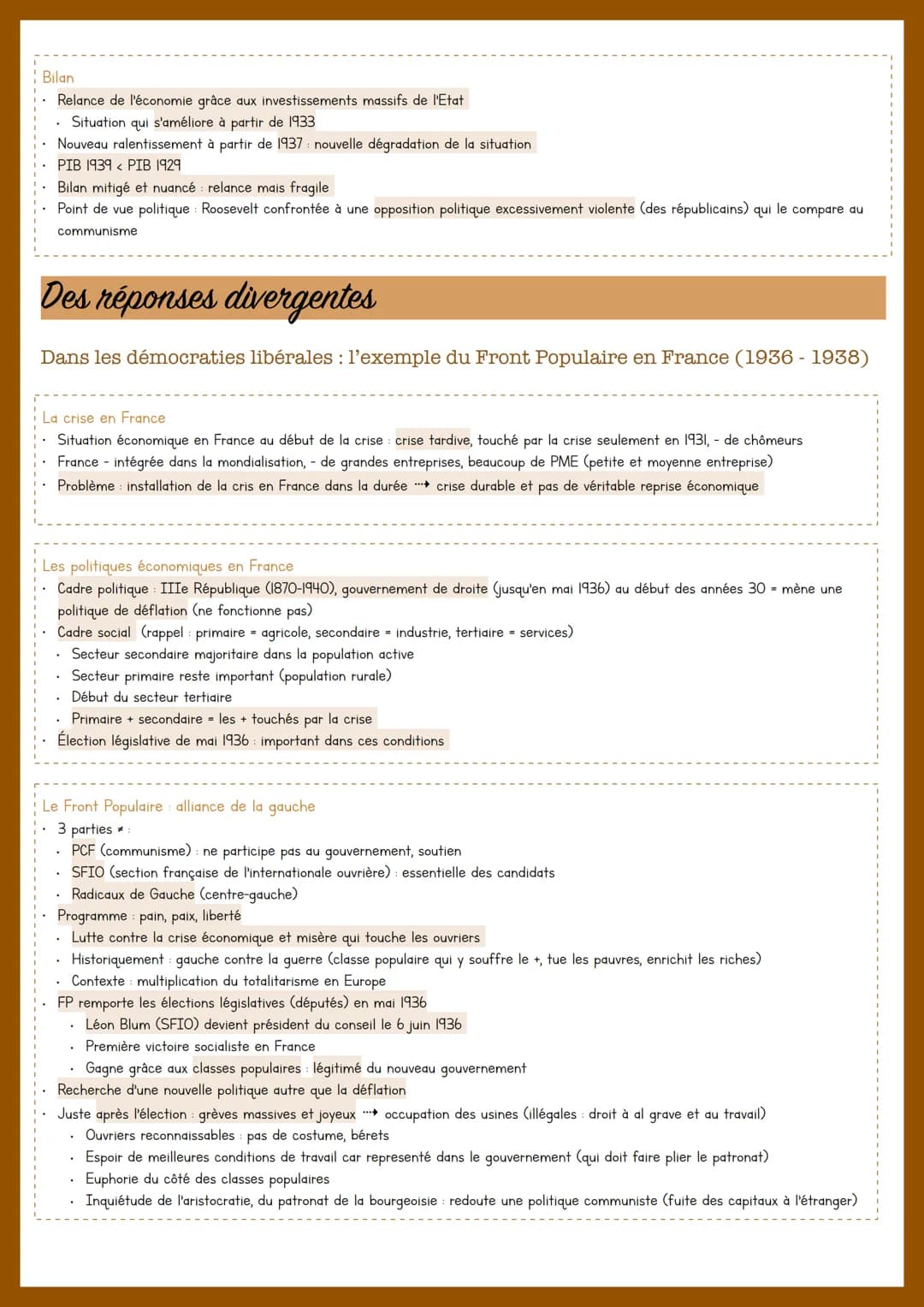 CHAPITRE 1: L'IMPACT DE LA CRISE DE 1929: DÉSÉQUILIBRES ÉCONOMIQUES ET SOCIAUX
Croissance économique
Augmentation annuelle du PIB
Ensemble d