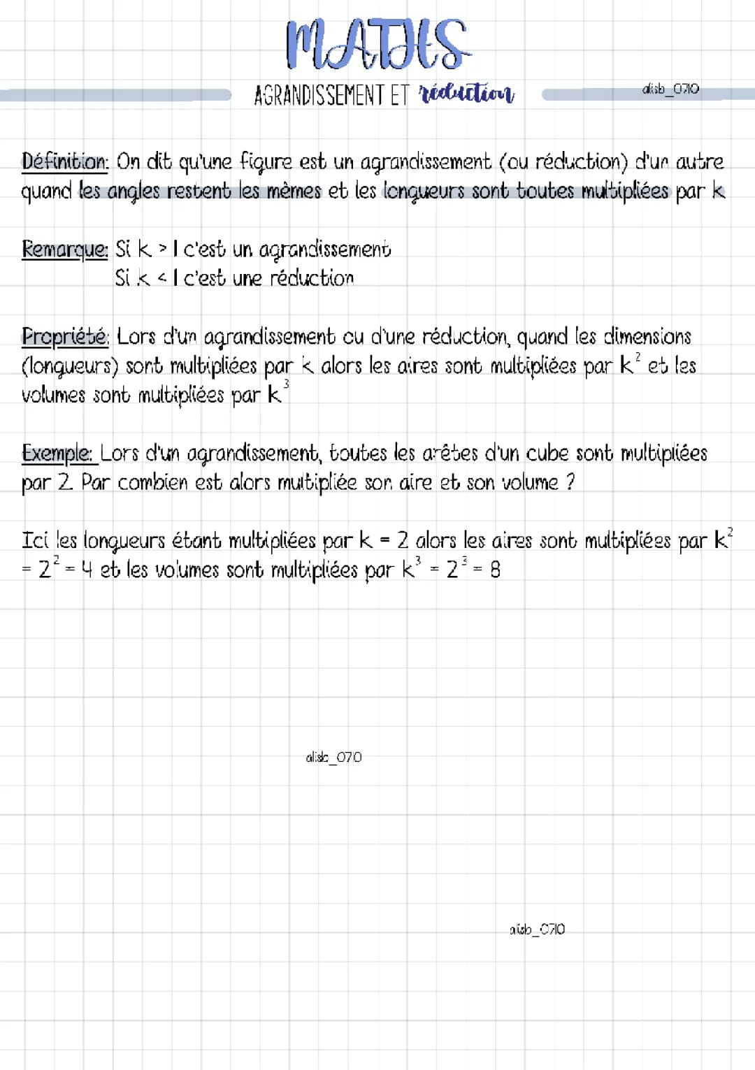 Exercices CM2 - Agrandissement et Réduction de Figures PDF