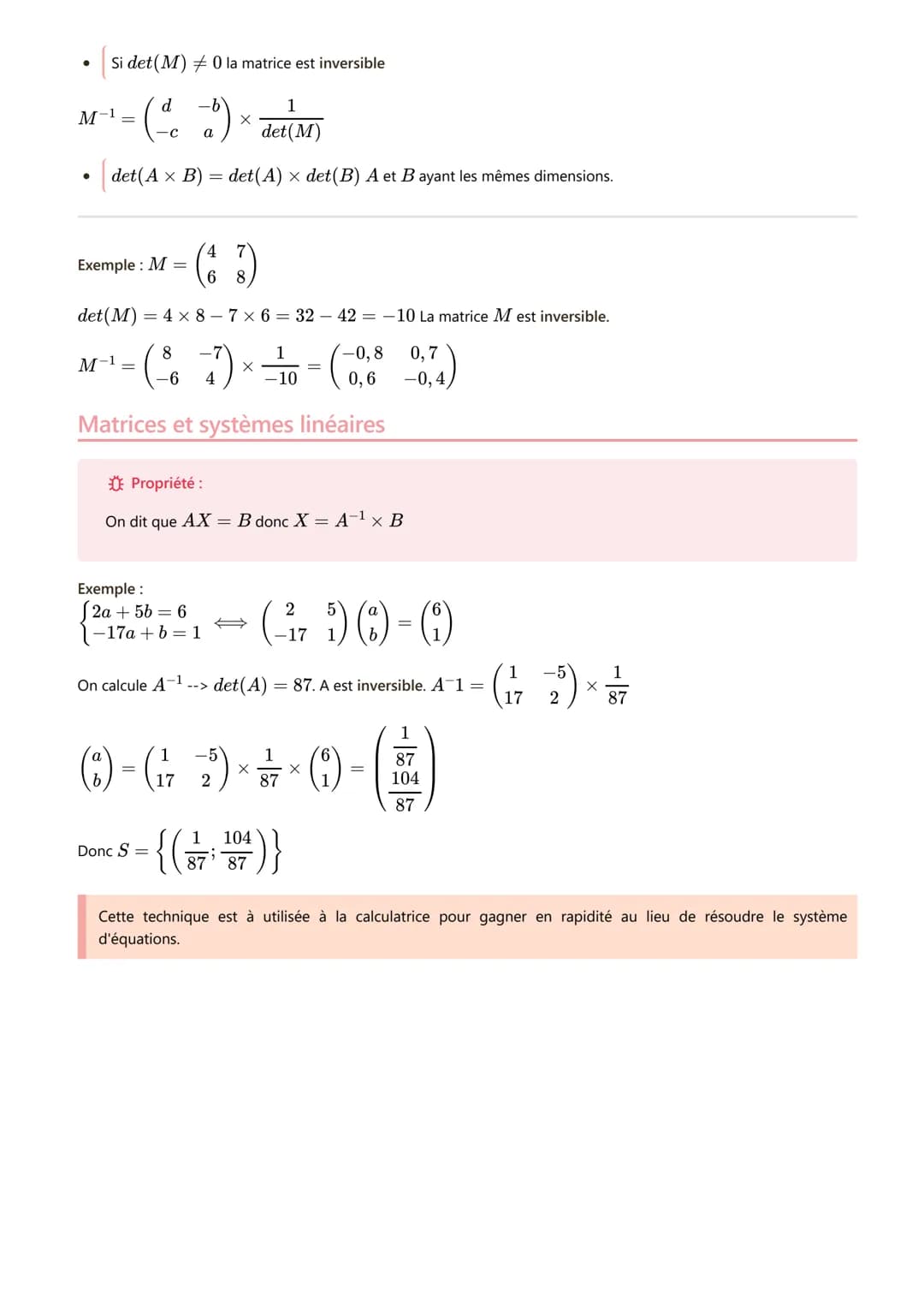 Matrices graphes partie 1
#mathématiques
Rappel L'addition
commutative B+ A = A + B
associative A+ (B+C) = (A + B) + C
A x B= 0 ne signifie 