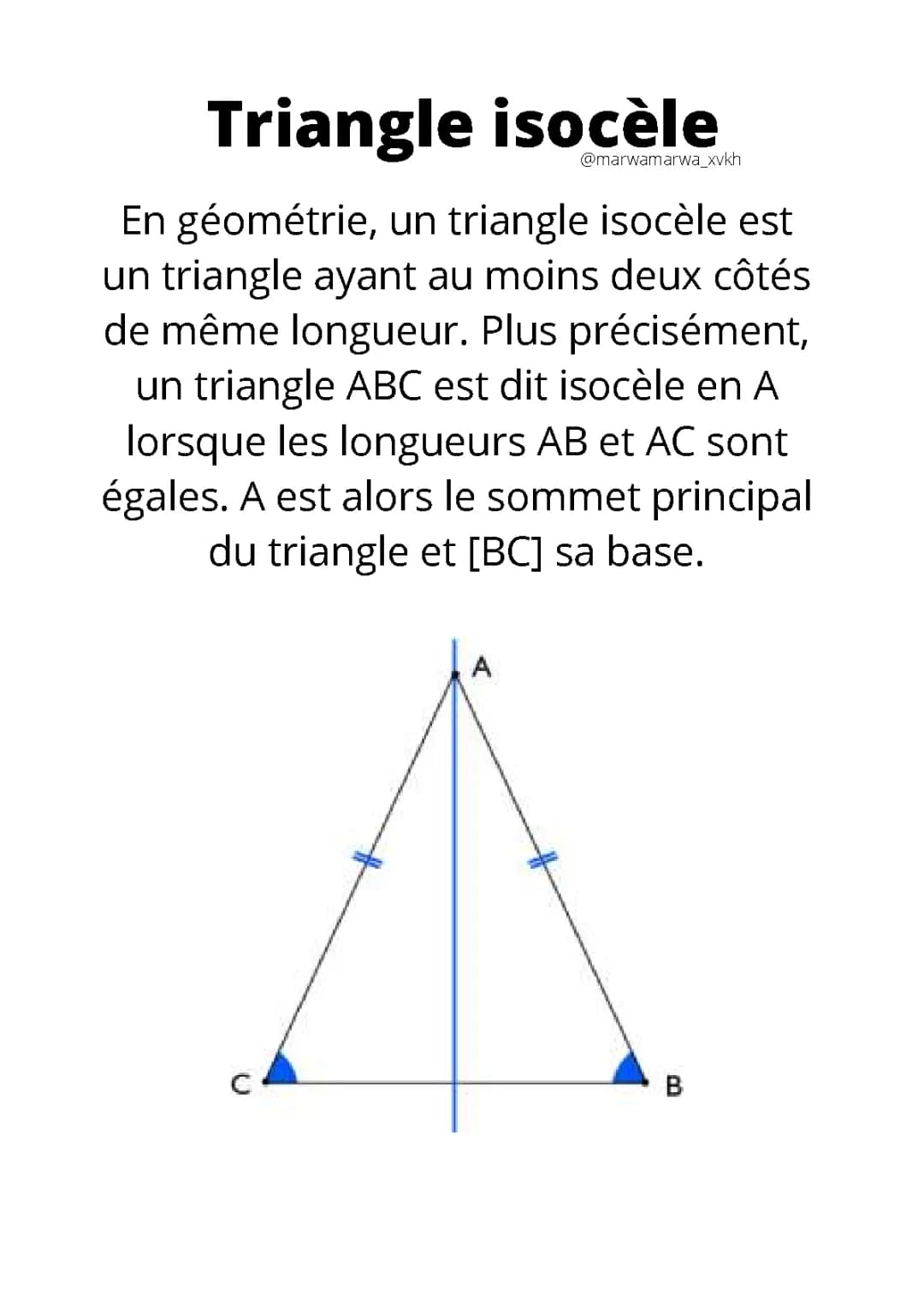 Triangle isocèle