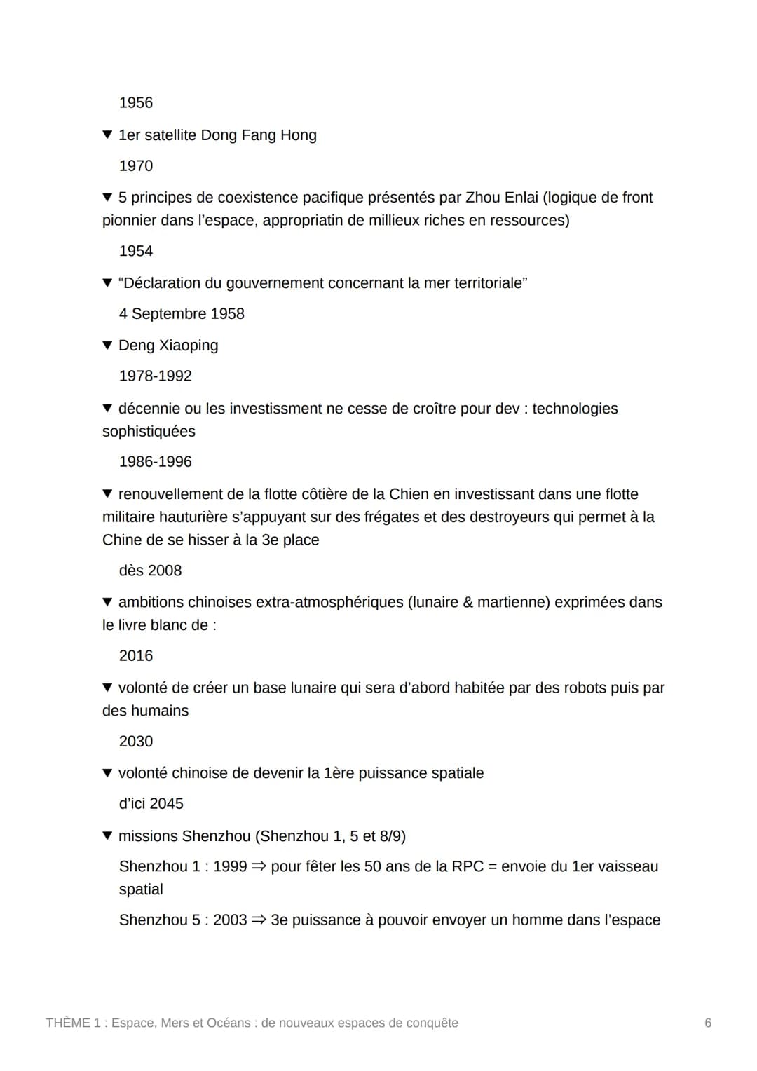 THÈME 1: Espace, Mers et
Océans : de nouveaux espaces
de conquête
AXE 1:
▾ Nucléaire EUA
Juillet 1945
▼ Nucléaire URSS
Août 1949
▼ R-7 Semio