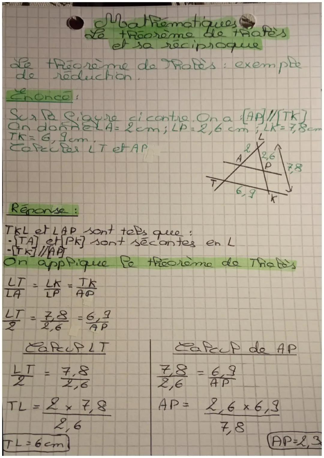 Comprendre le Théorème de Thalès