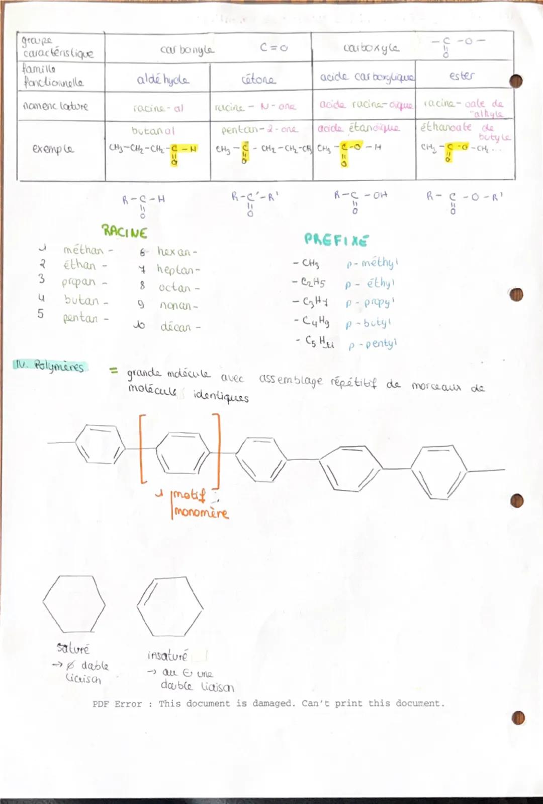 # CHAPITRE 13 STRUCTURE DES MOLECULES ORGANIQUES

I Formule topologique (rappels de je)

Mule brute
C3HO
Formule développée

Formule semi-cd