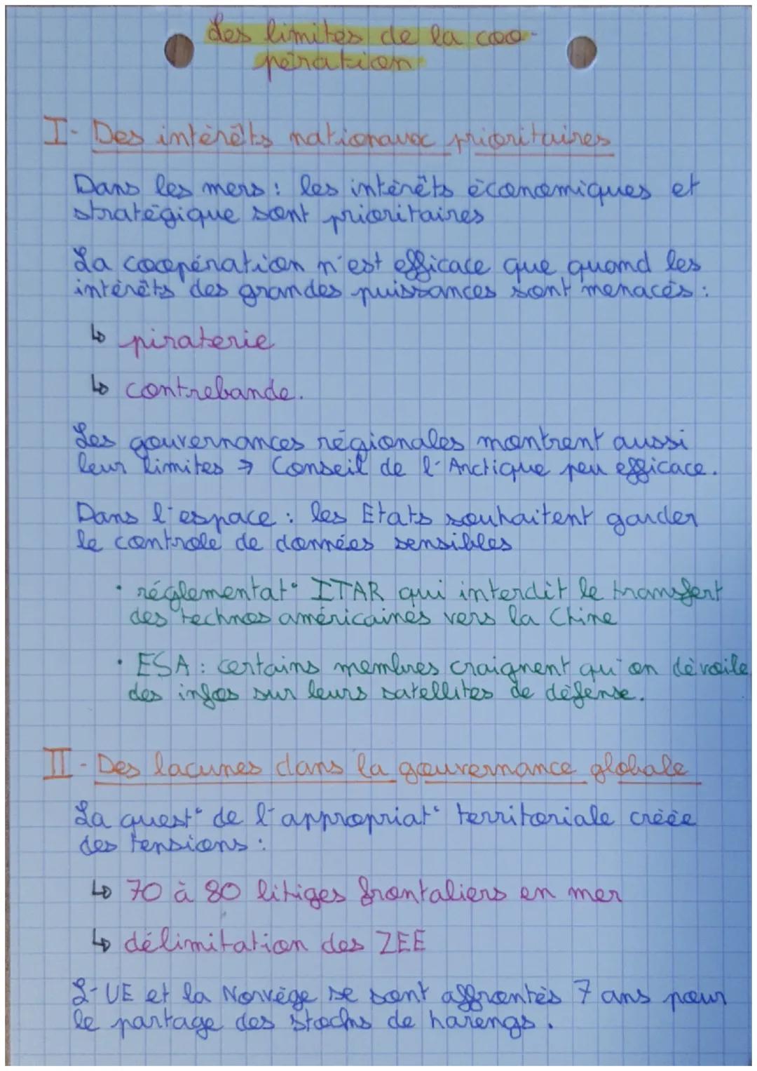 I
Créer de nouvelles règles pr
de nouveaux territoires

I. Organiser la souveraineté des Etats

enjeu diplo.

Dès le XIXème: les Etats veule