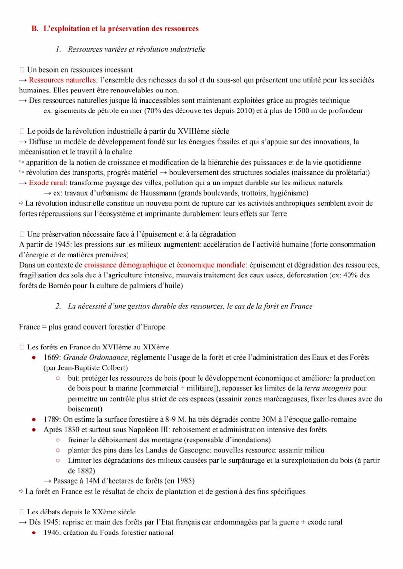 Theme 5: Lenvironnement entre exploitation et protection: un enjeu planétaire
I. Qu'est ce que l'environnement?
A. Un regard sur l'histoire 